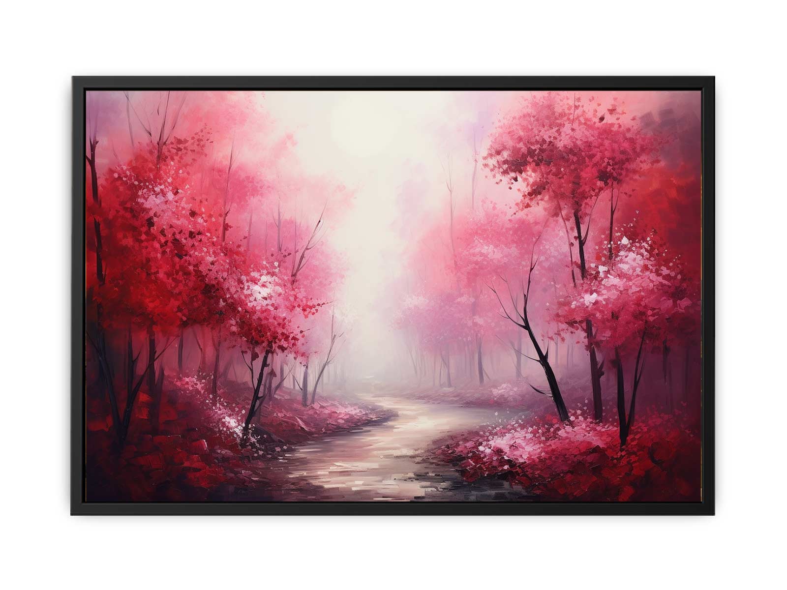 Red Forest Canvas Art Print-4