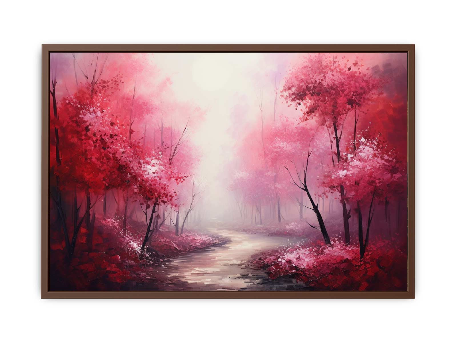 Red Forest Canvas Art Print-6