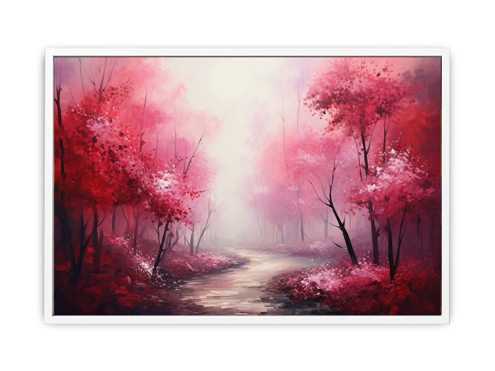Red Forest Canvas Art Print-5