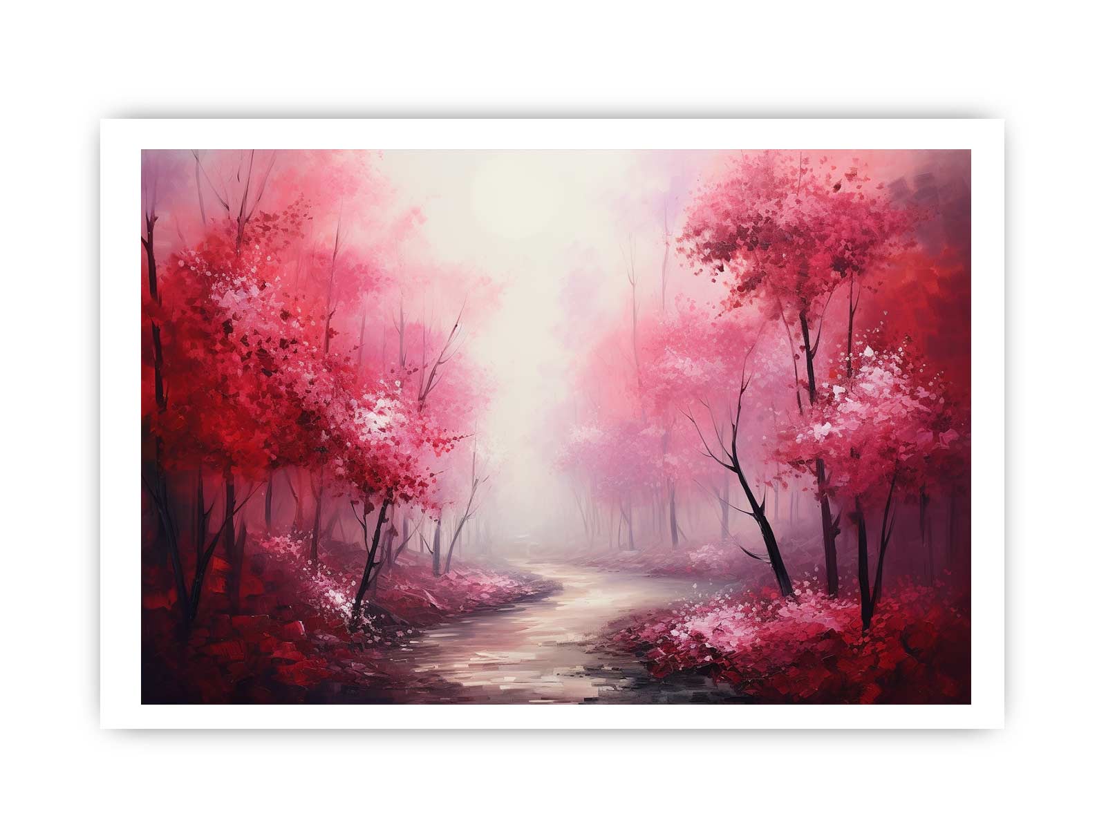 Red Forest Canvas Art Print-8