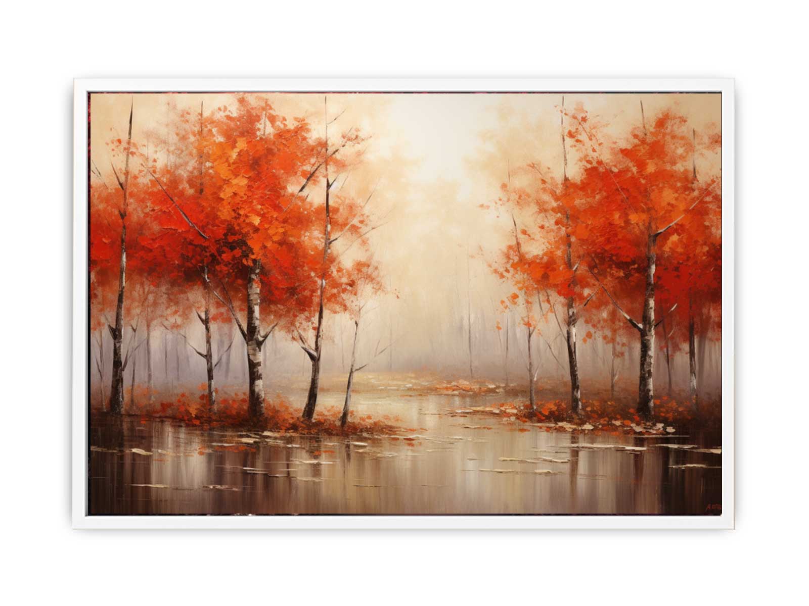 Red Forest  Art Canvas Art Print-5