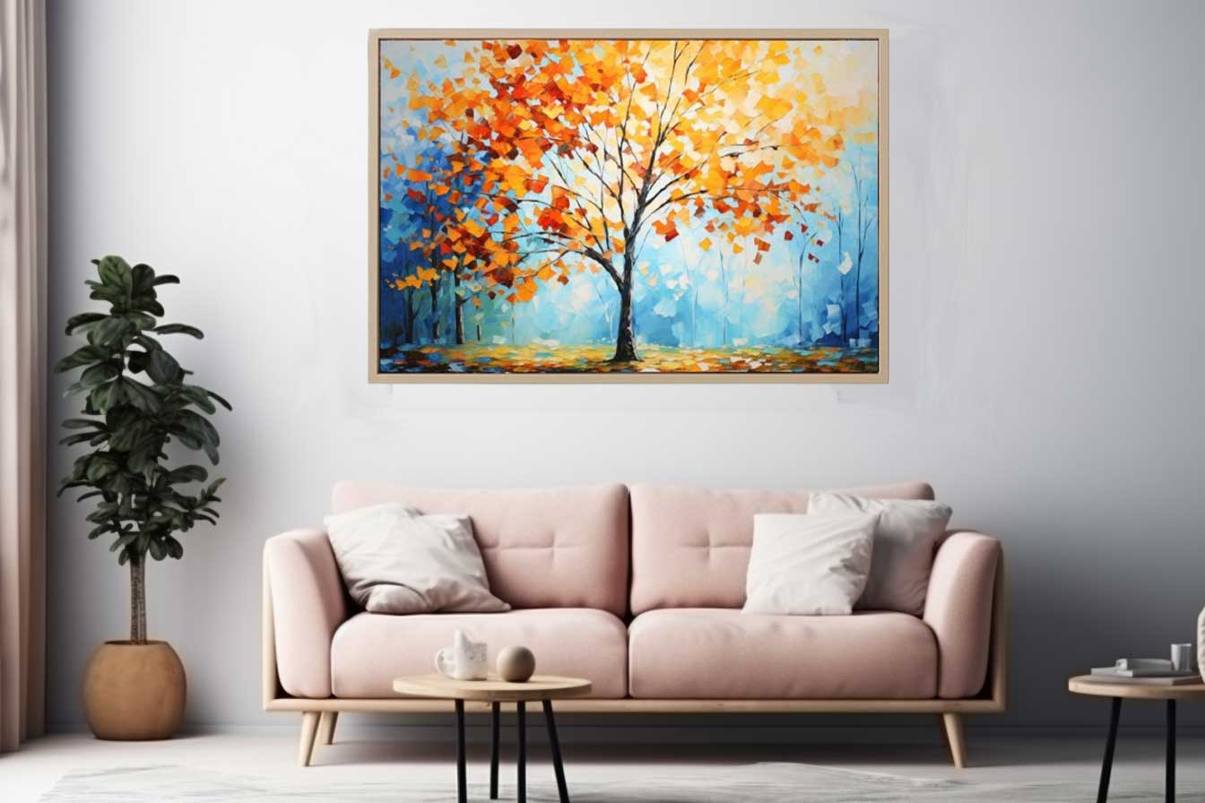 Sunny Maple Tree Canvas Art Print-1
