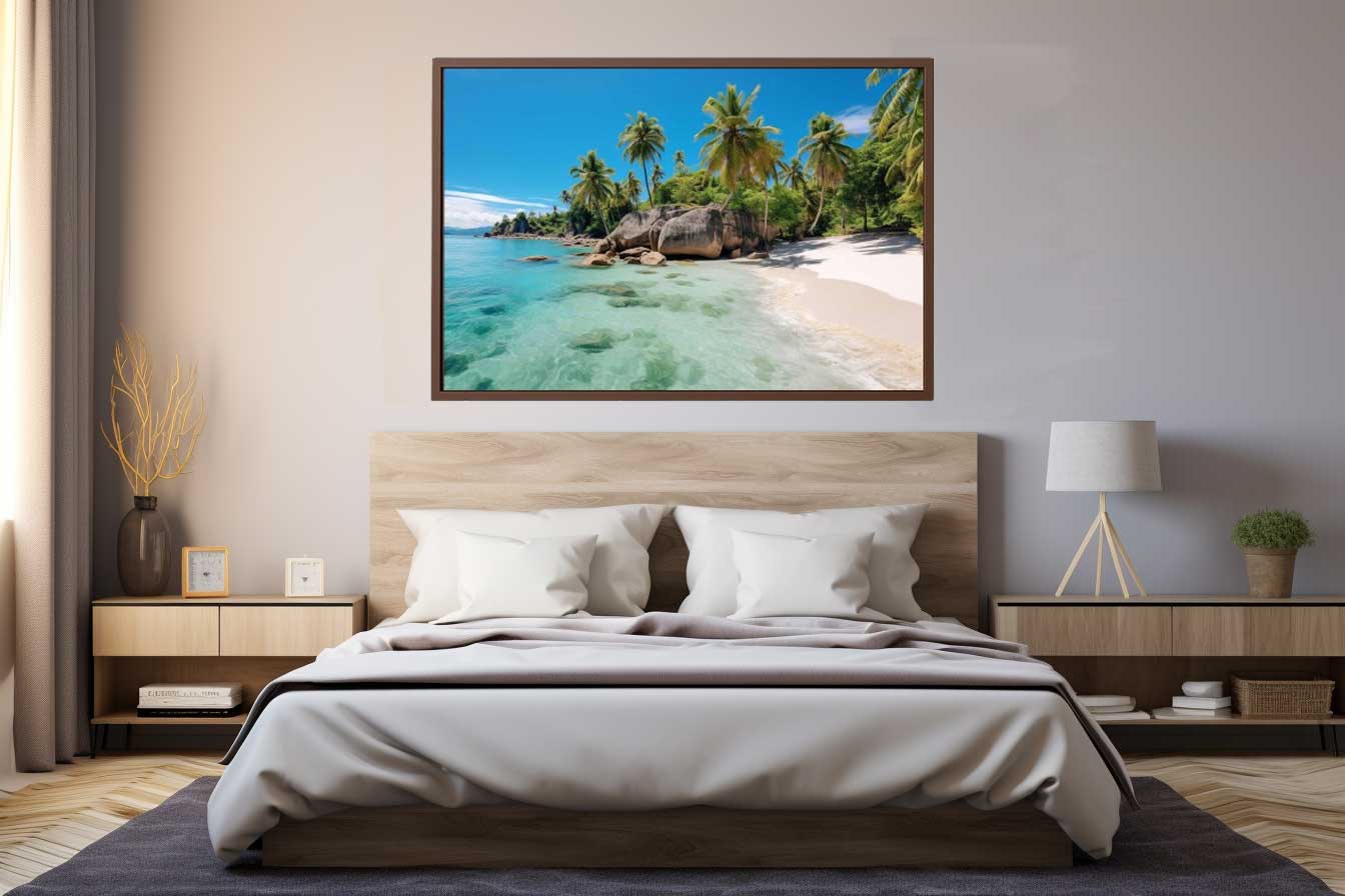 Seychelles Island Canvas Art Print-1