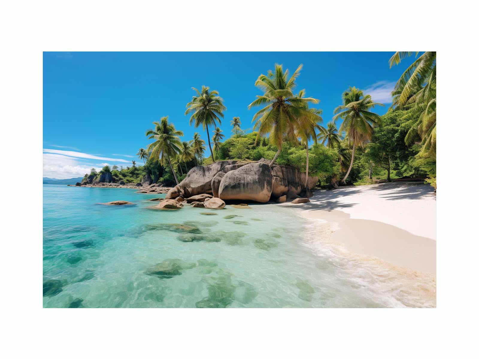 Seychelles Island Canvas Art Print-0
