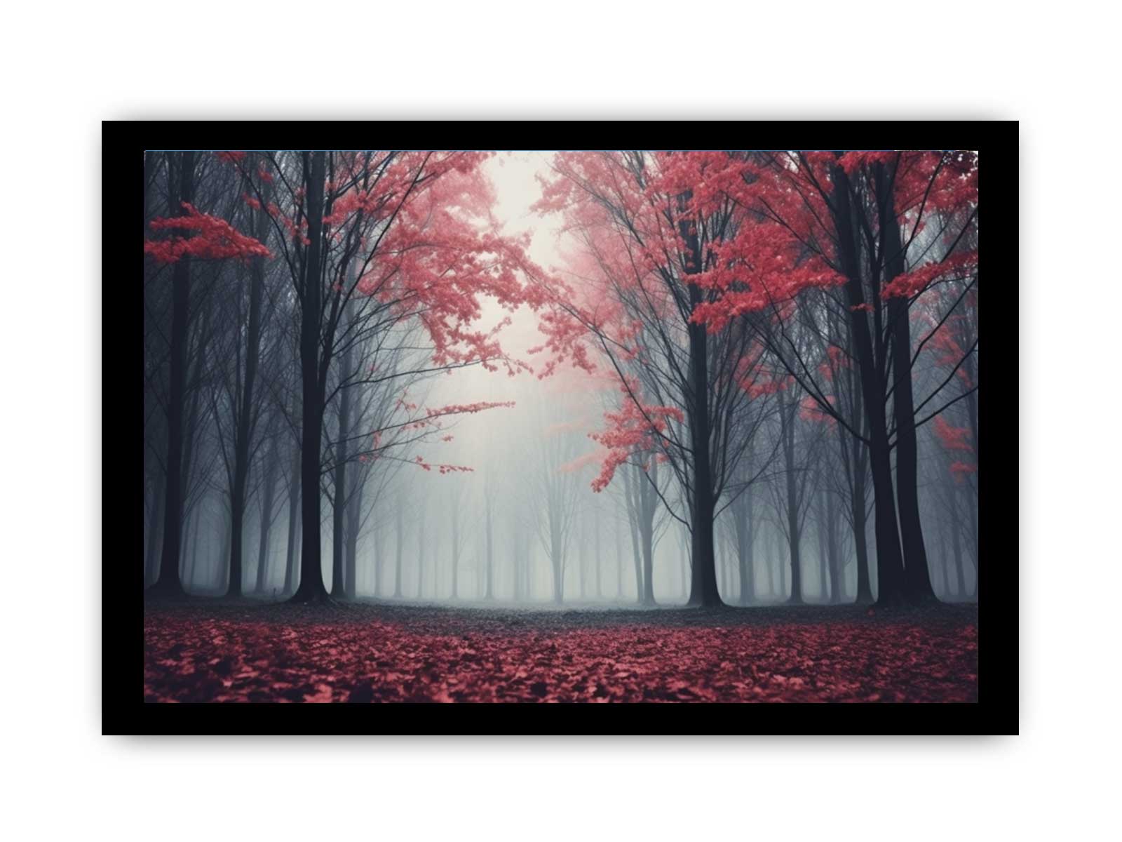 Scarlet Forest Canvas Art Print-7