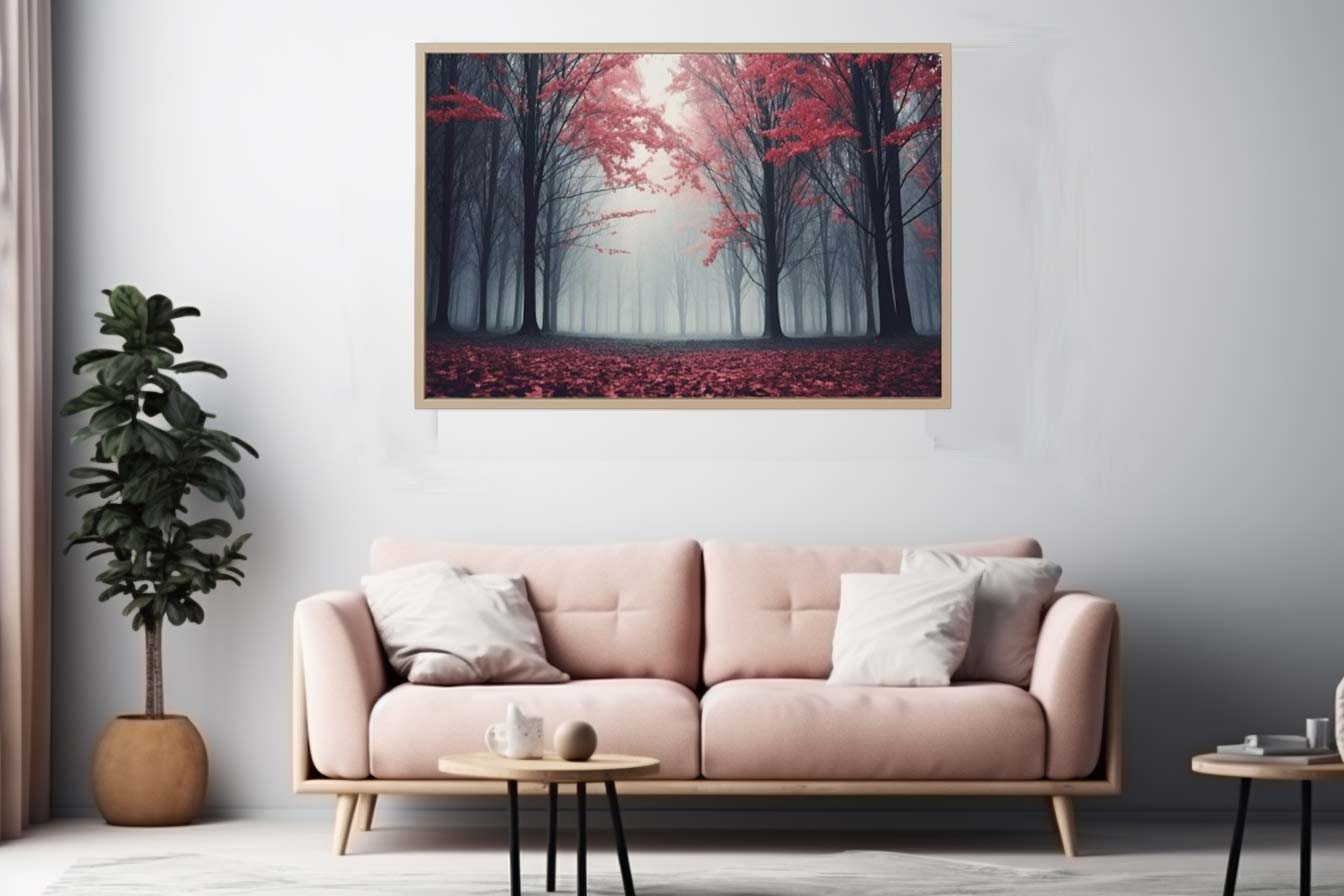 Scarlet Forest Canvas Art Print-1