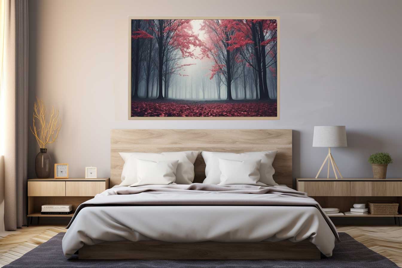 Scarlet Forest Canvas Art Print-2