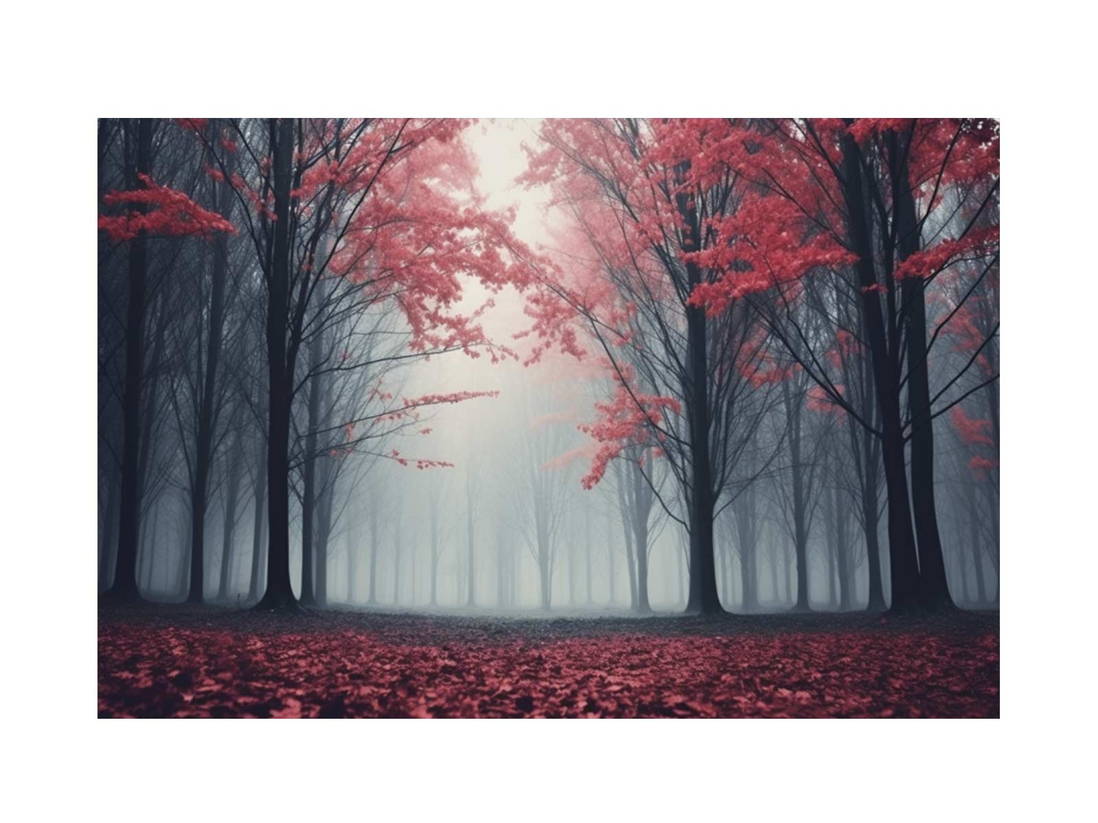 Scarlet Forest Canvas Art Print-0