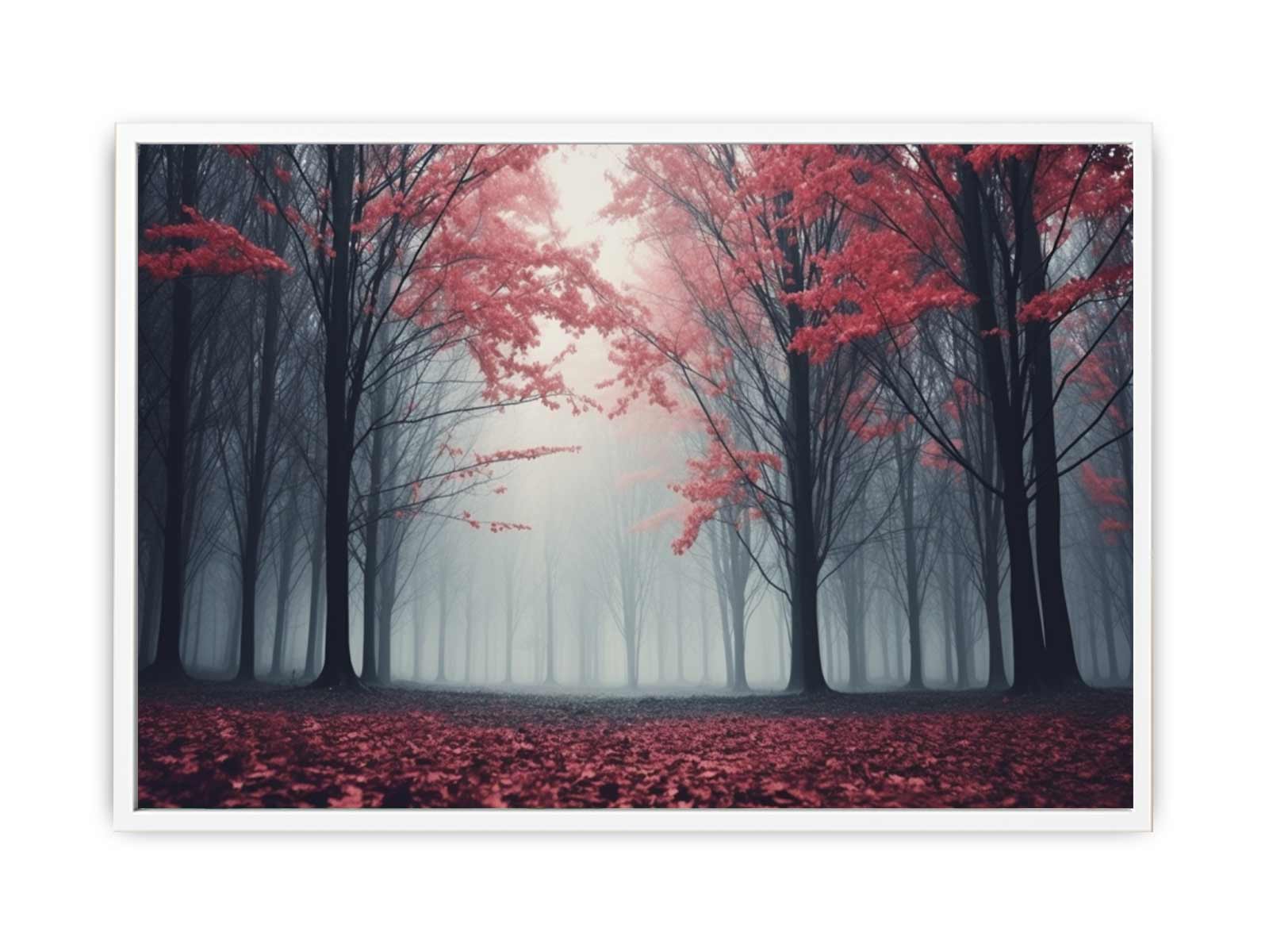 Scarlet Forest Canvas Art Print-5