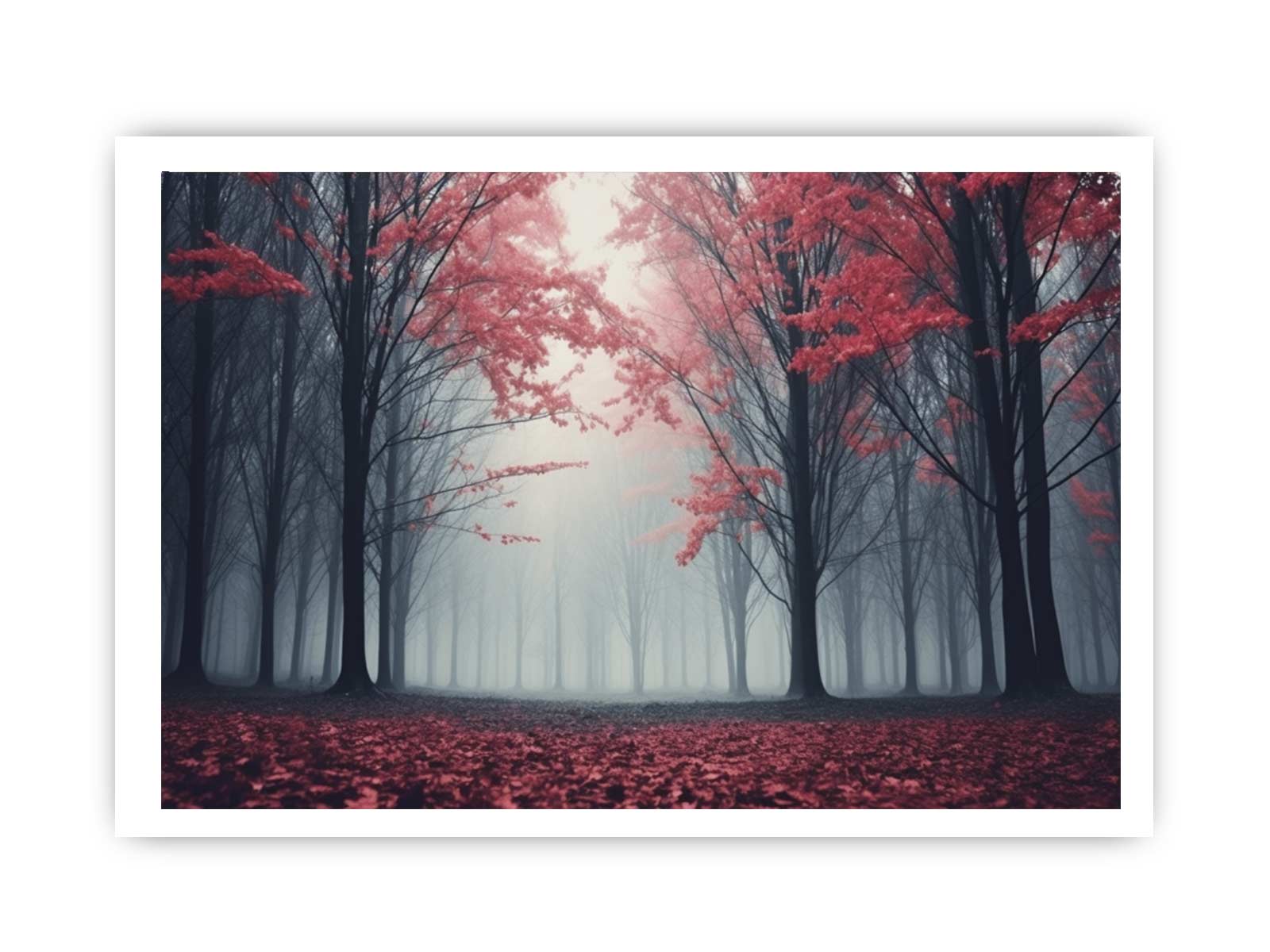 Scarlet Forest Canvas Art Print-8