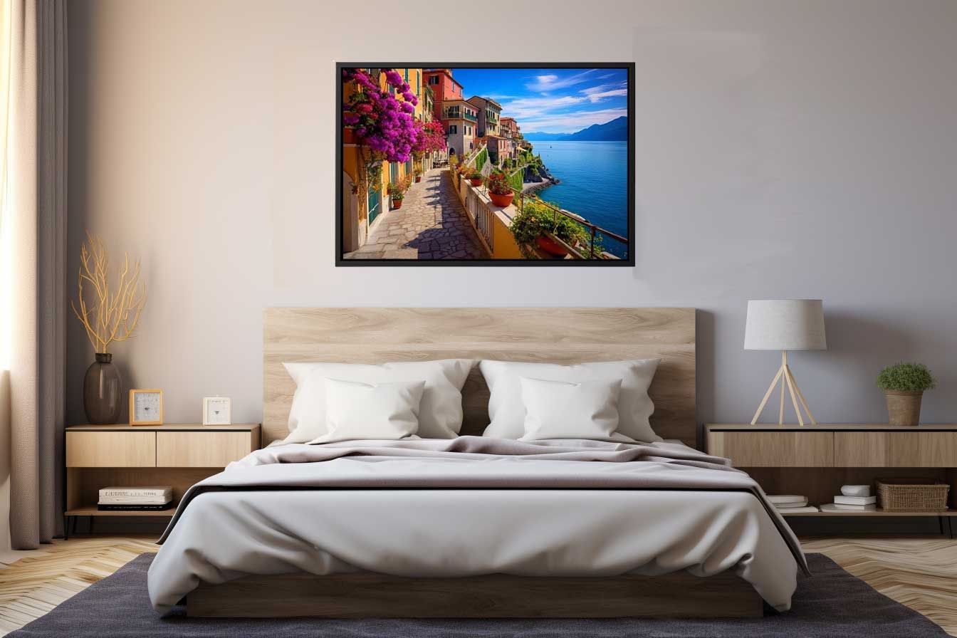 Cinque Terre in Italy Art Canvas Art Print-2