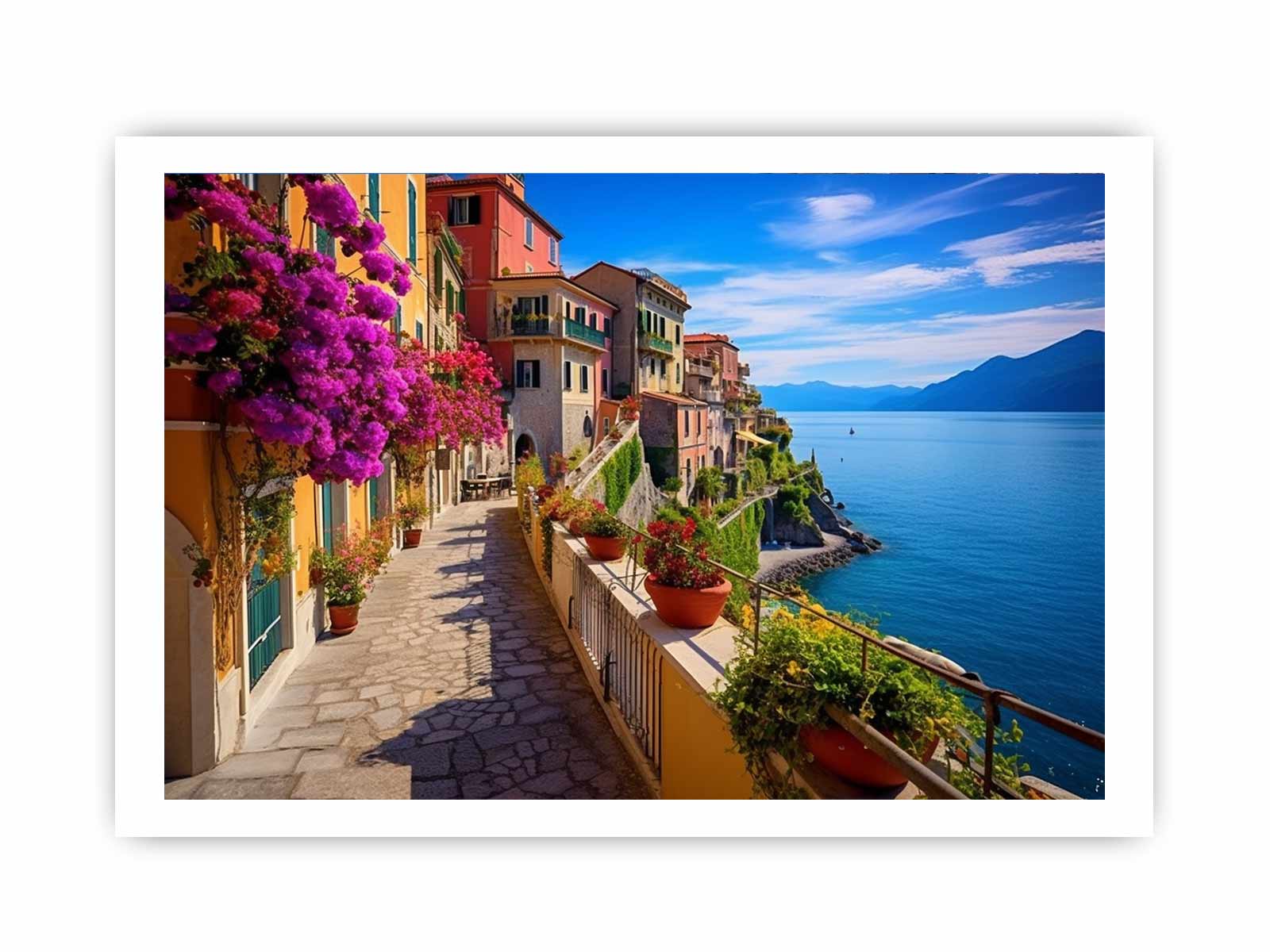 Cinque Terre in Italy Art Canvas Art Print-8