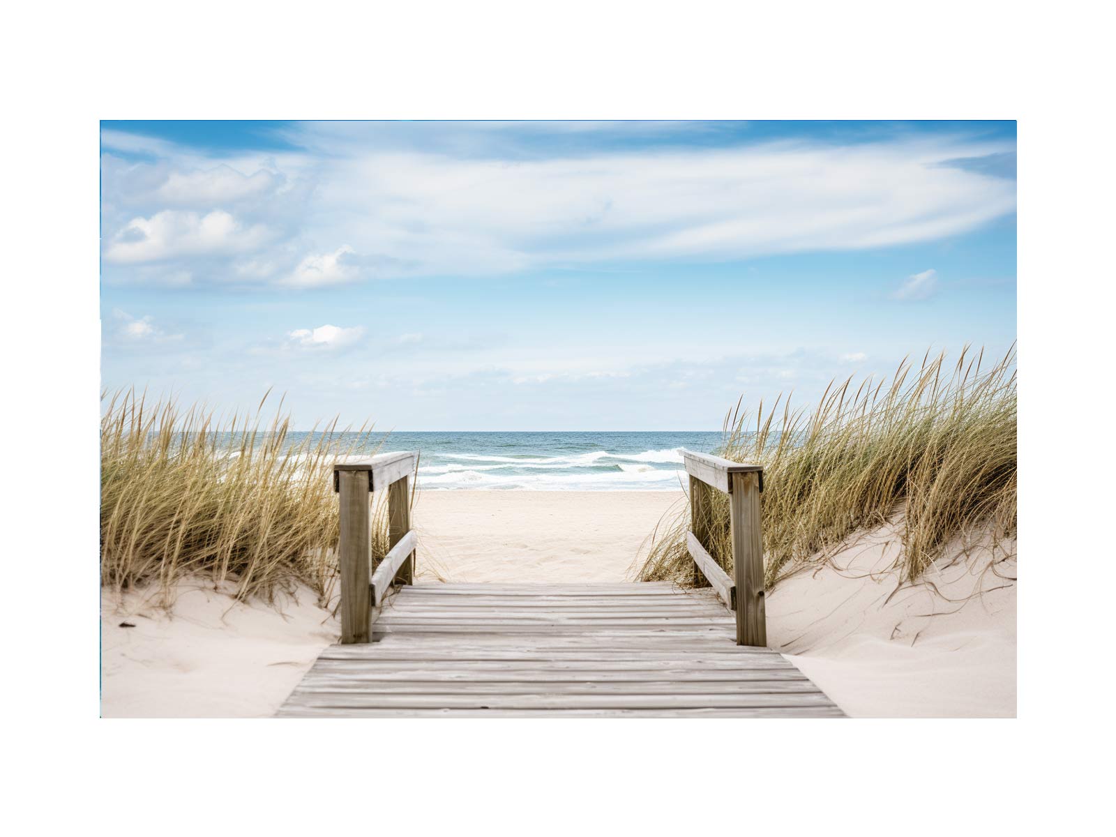 Beach Path Canvas Art Print-0
