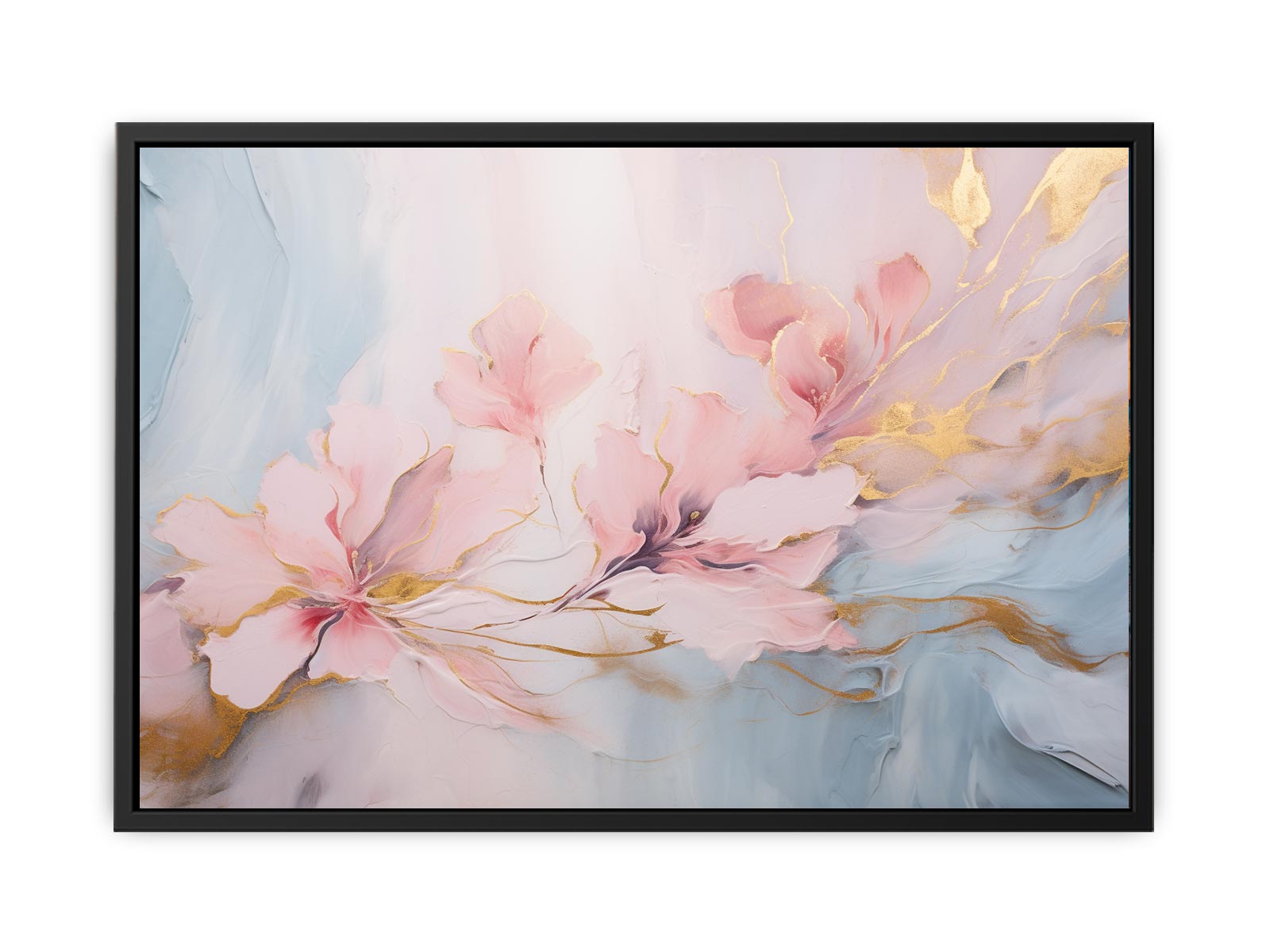 Flower Fine Art marble  Canvas Art Print-4