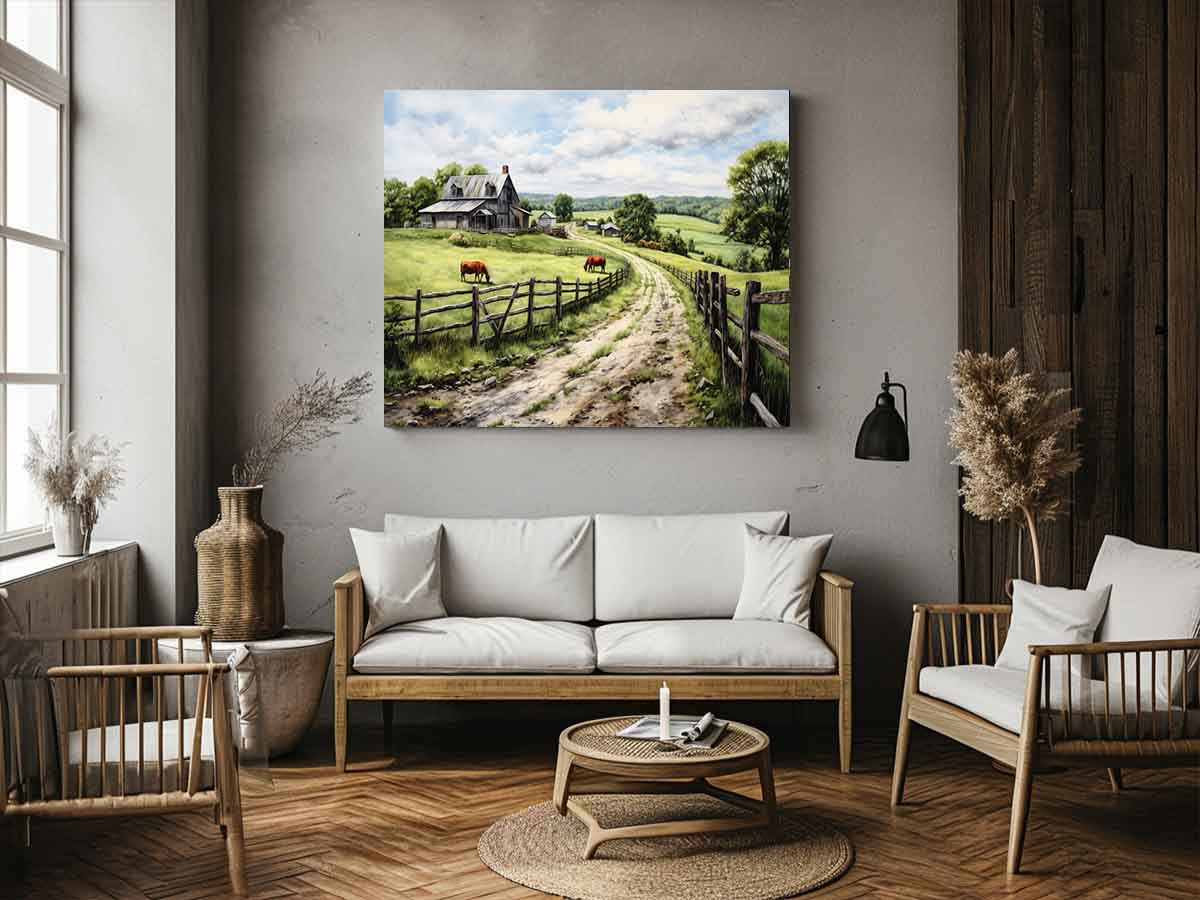 Country Artwork Canvas Art Print-1