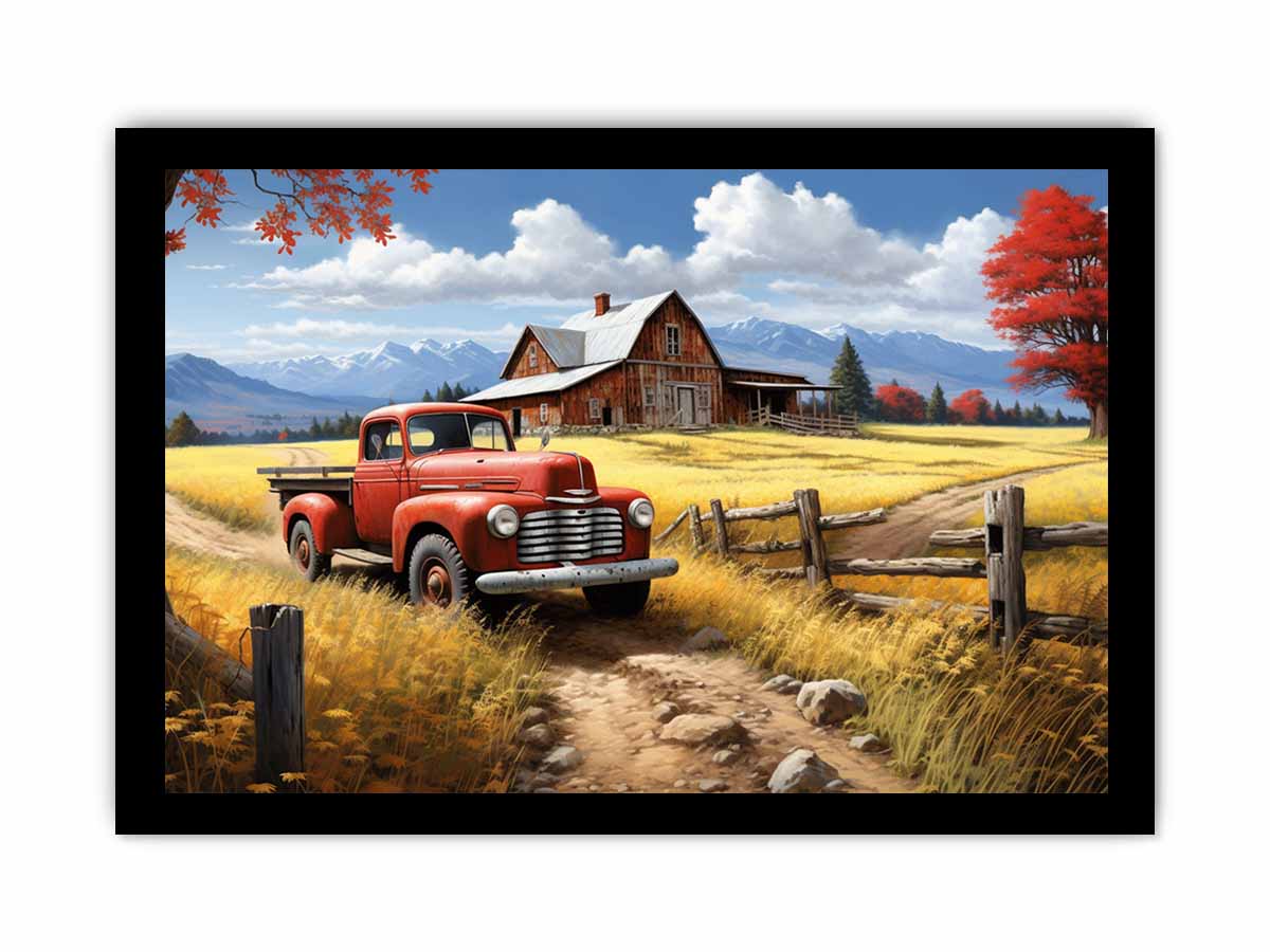 Country Side Artwork Painting Print-7
