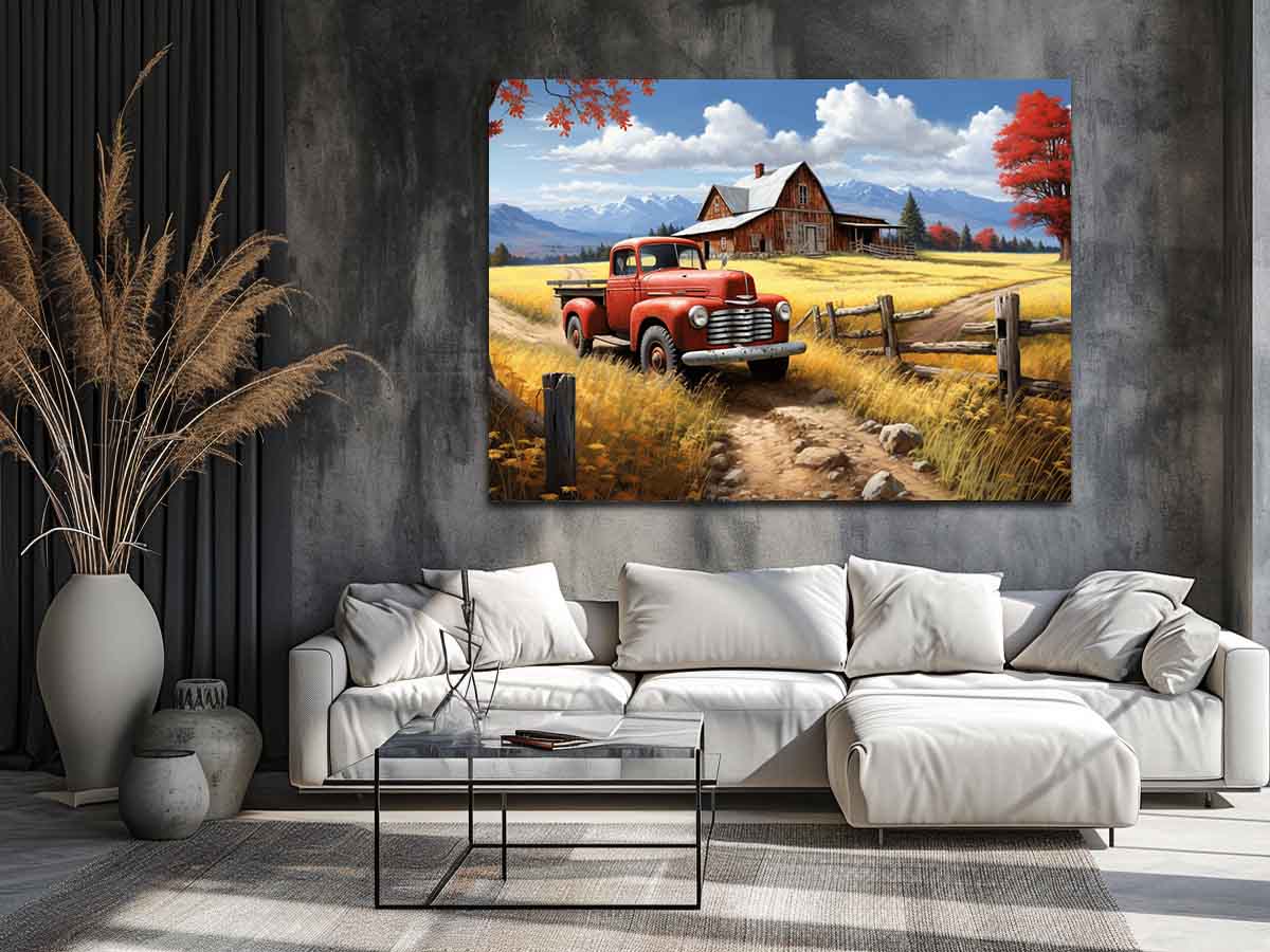 Country Side Artwork Painting Print-2