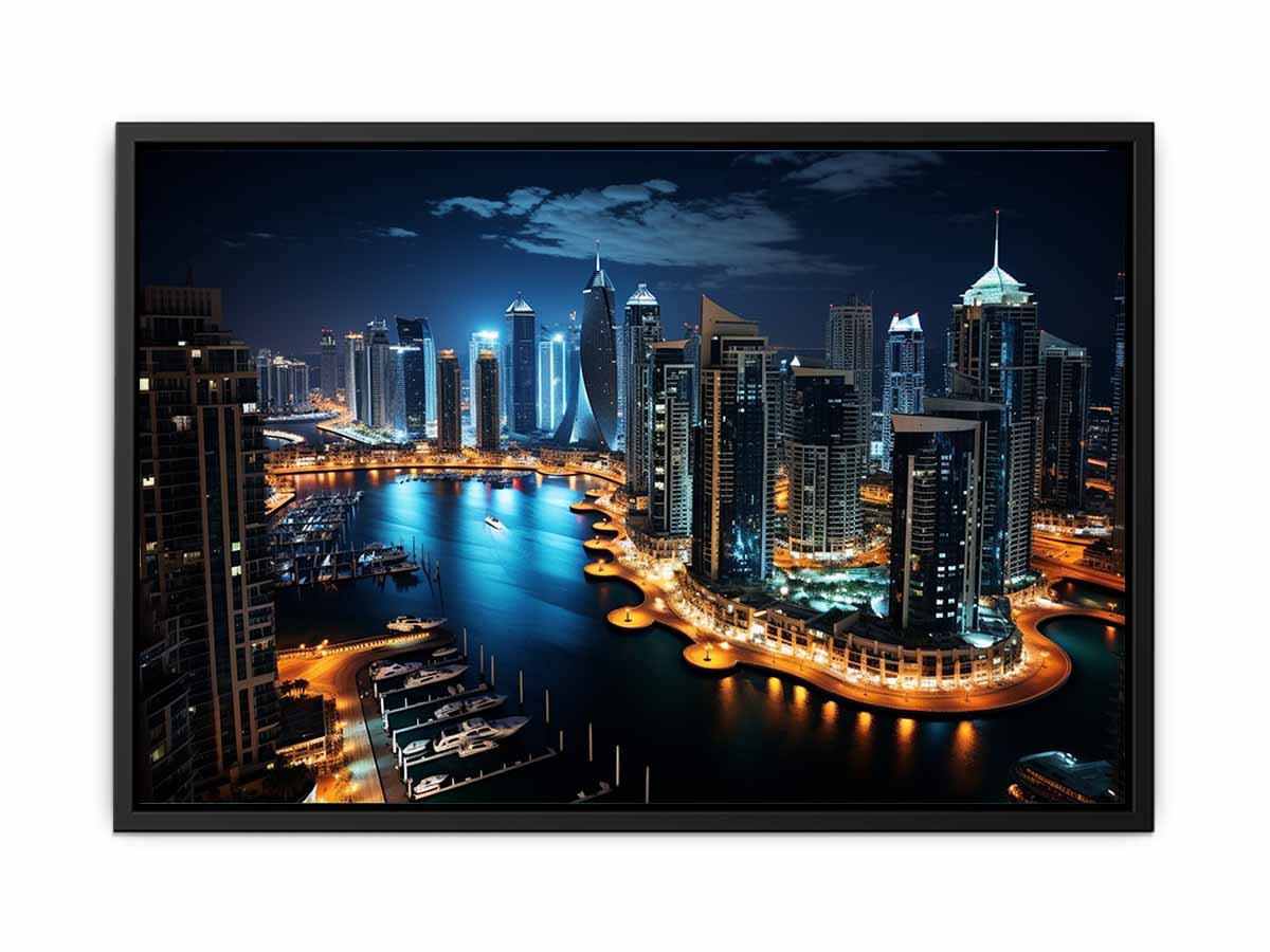 Dubai Artwork Canvas Art Print-4