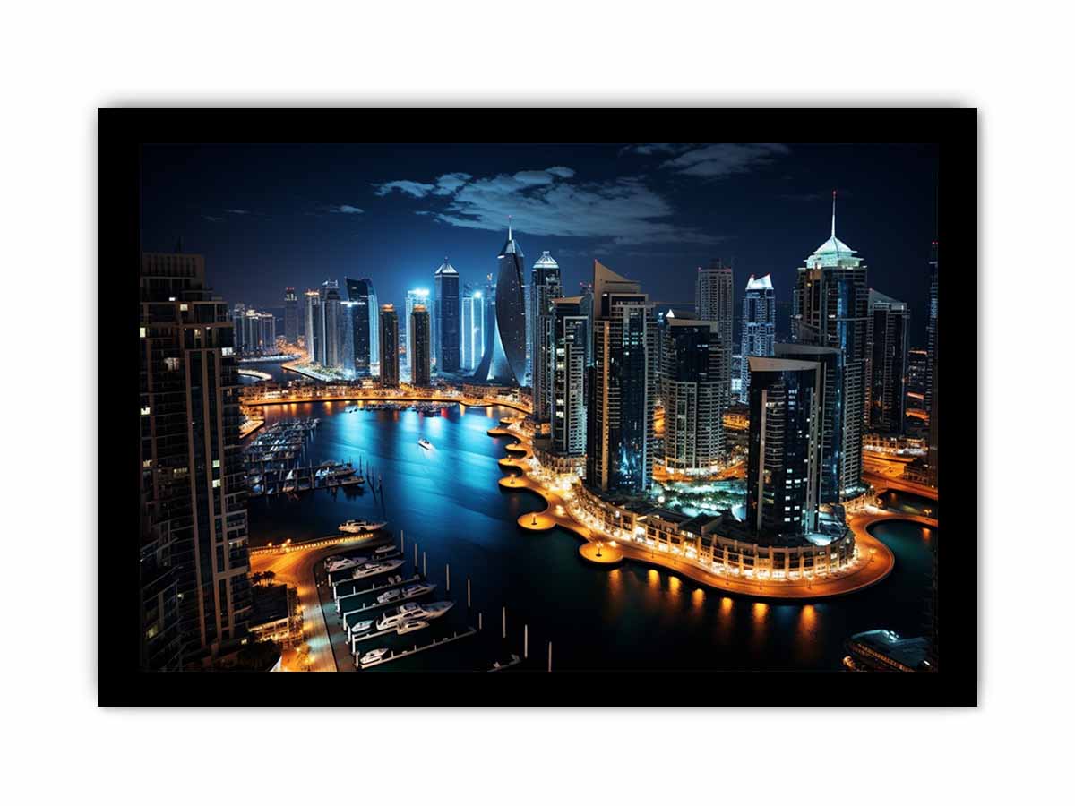 Dubai Artwork Canvas Art Print-7
