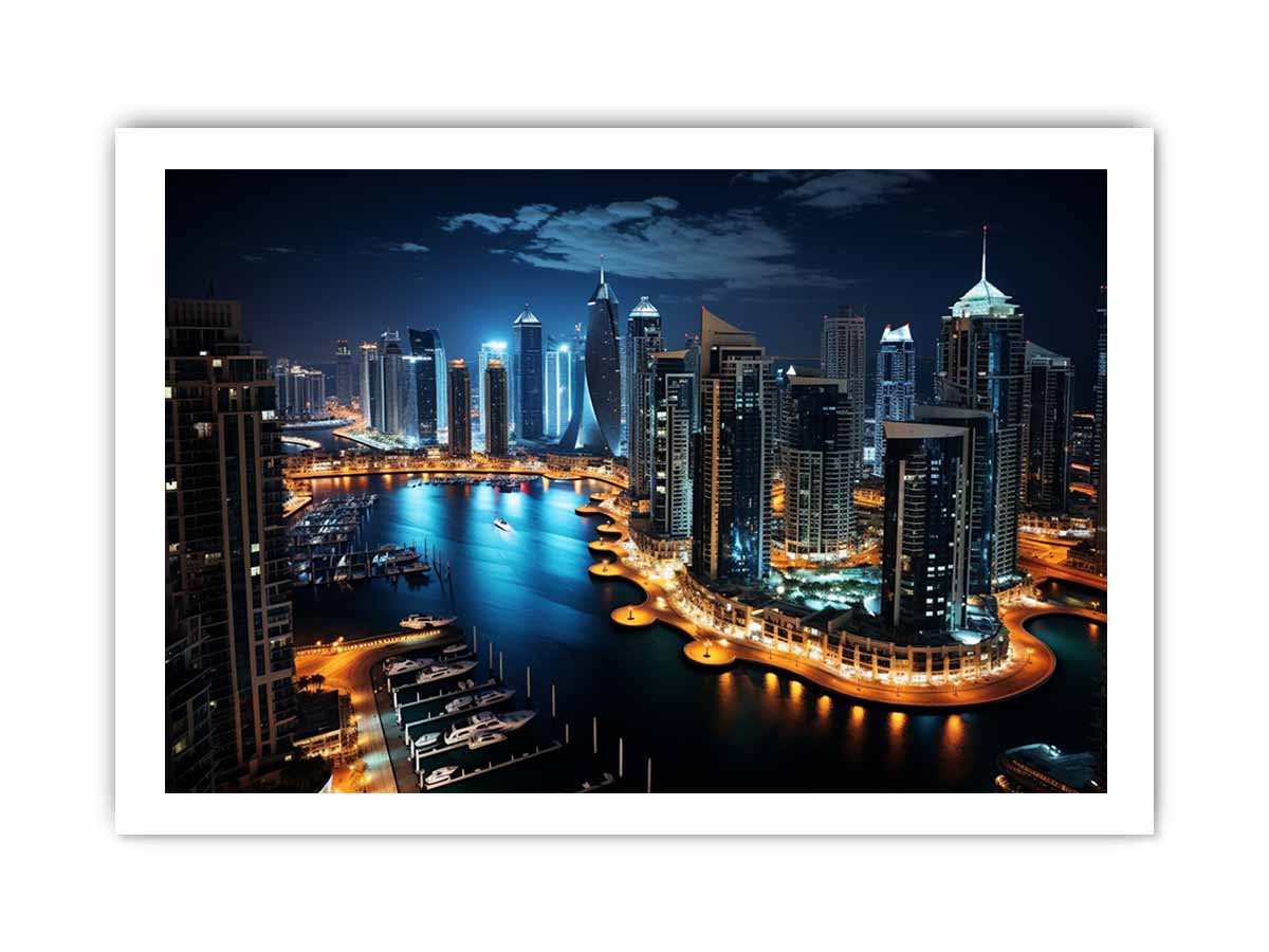 Dubai Artwork Canvas Art Print-8