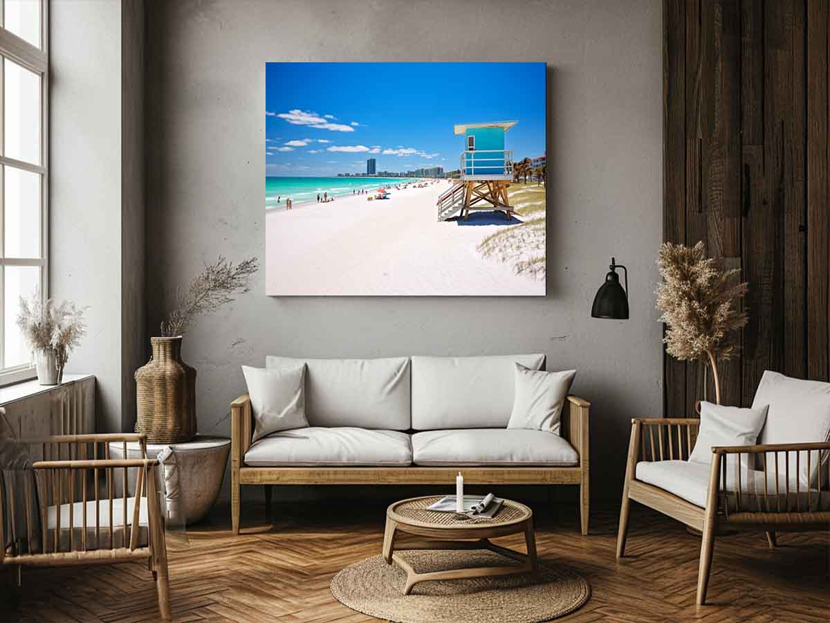 Florida Beach Art Canvas Photography painting-2