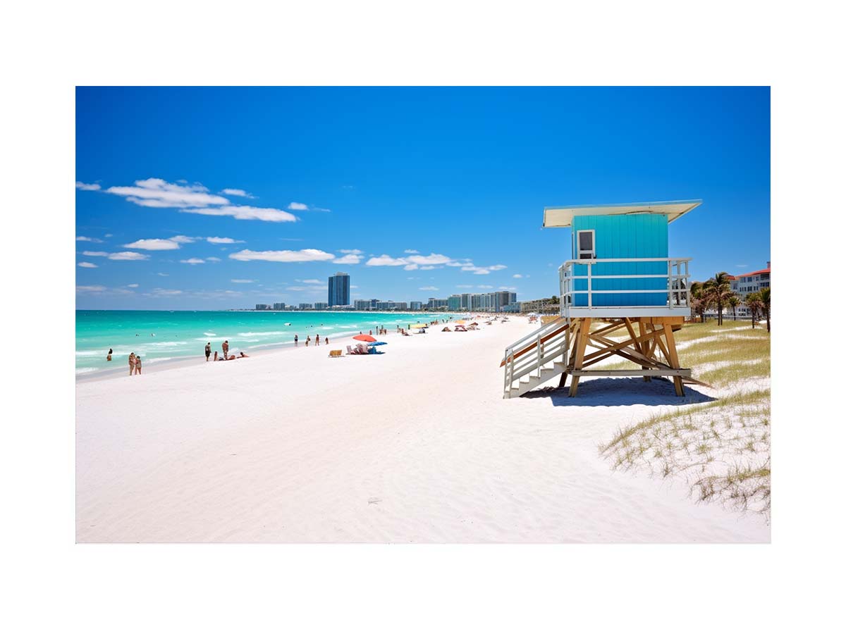 Florida Beach Art Canvas Photography painting-0