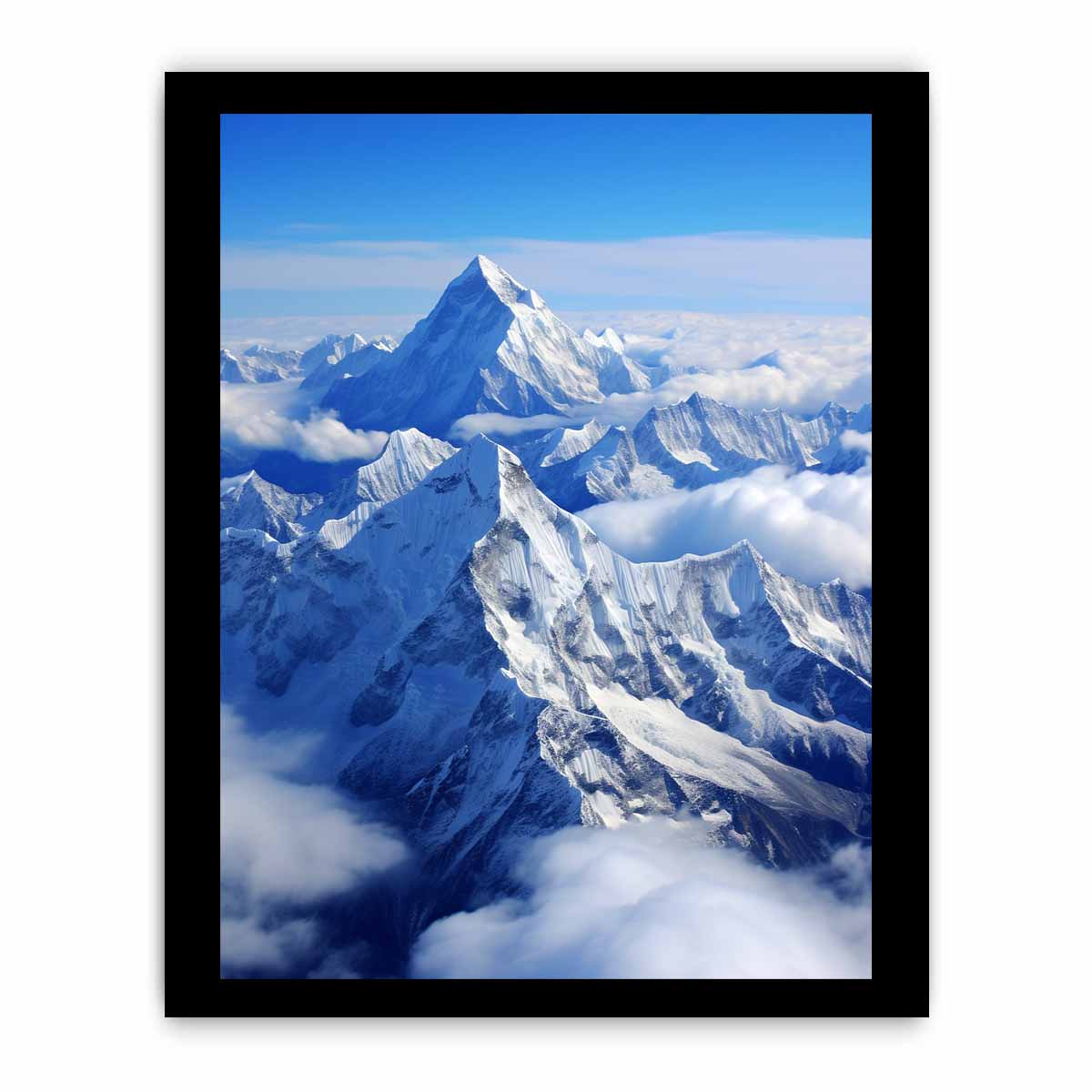 Himalaya Mount everst snow Painting-7