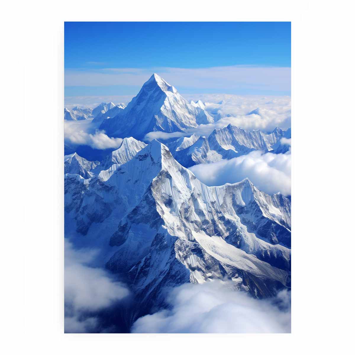 Himalaya Mount everst snow Painting-0