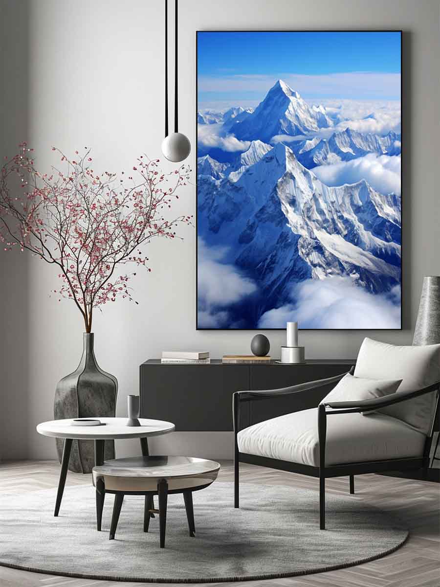 Himalaya Mount everst snow Painting-2