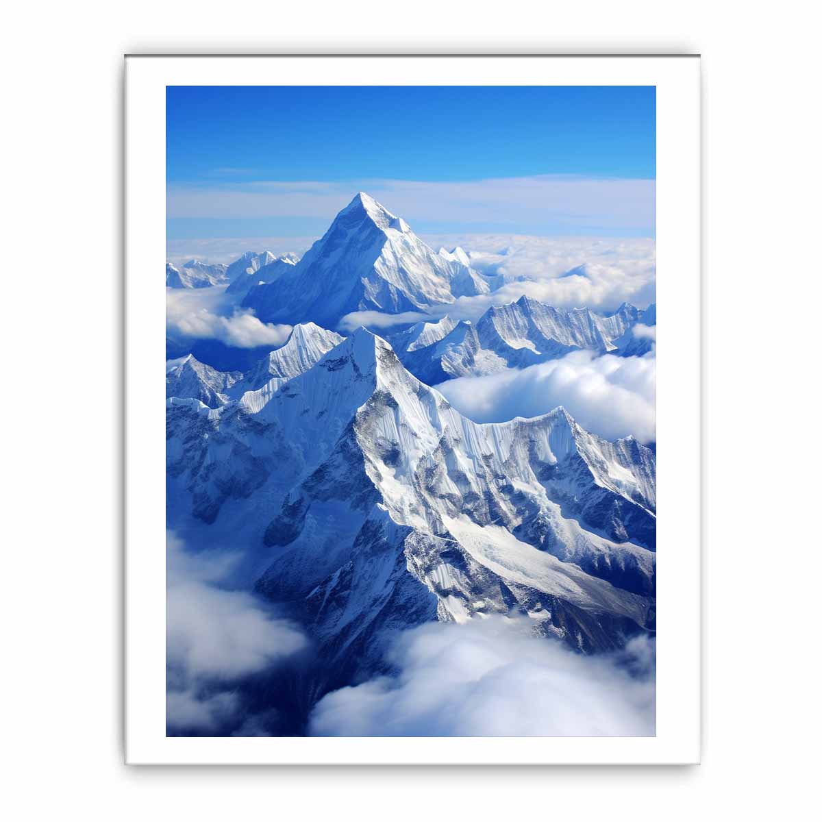 Himalaya Mount everst snow Painting-8