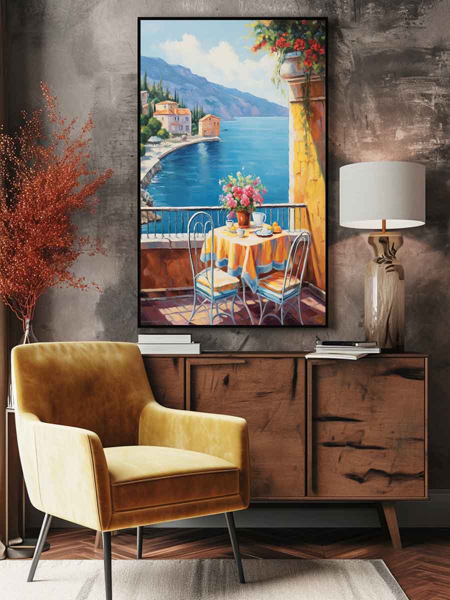 Mediterranean Art Painting  Canvas Art Print-2