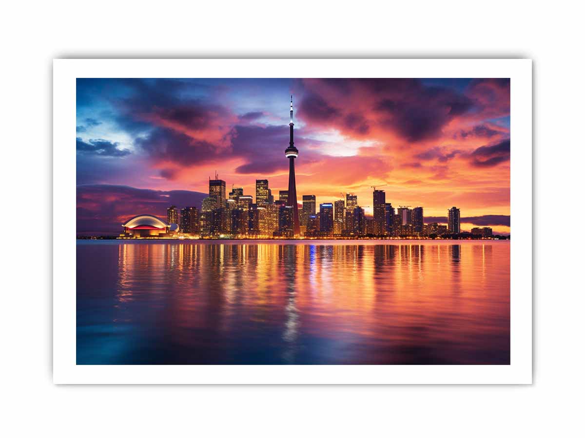 Toronto Art Canvas Art  Print Painting-8