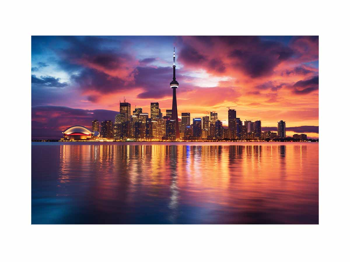 Toronto Art Canvas Art  Print Painting-0