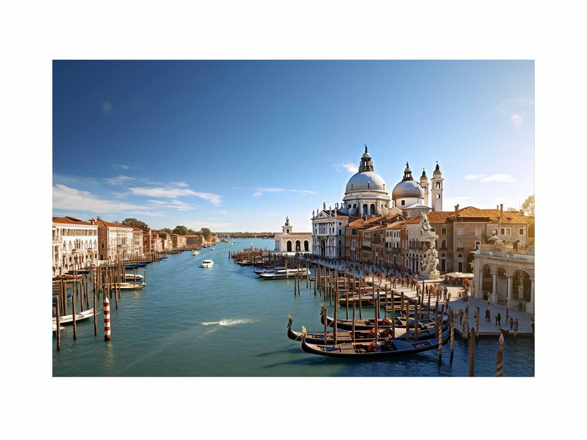 Venice Artwork Canvas Painting Print-0