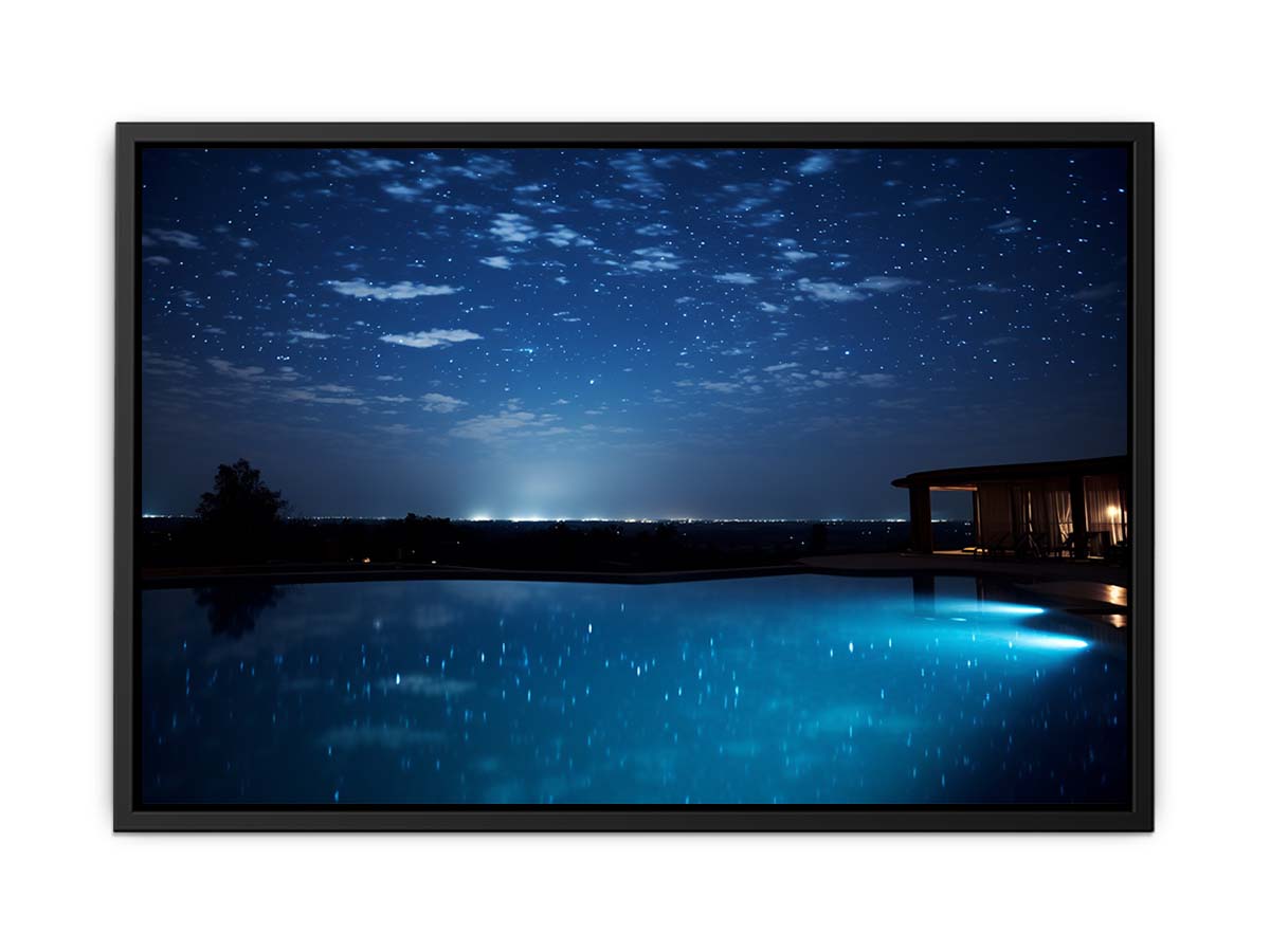Dream House Galxy stars Artwork Canvas Art Print-4