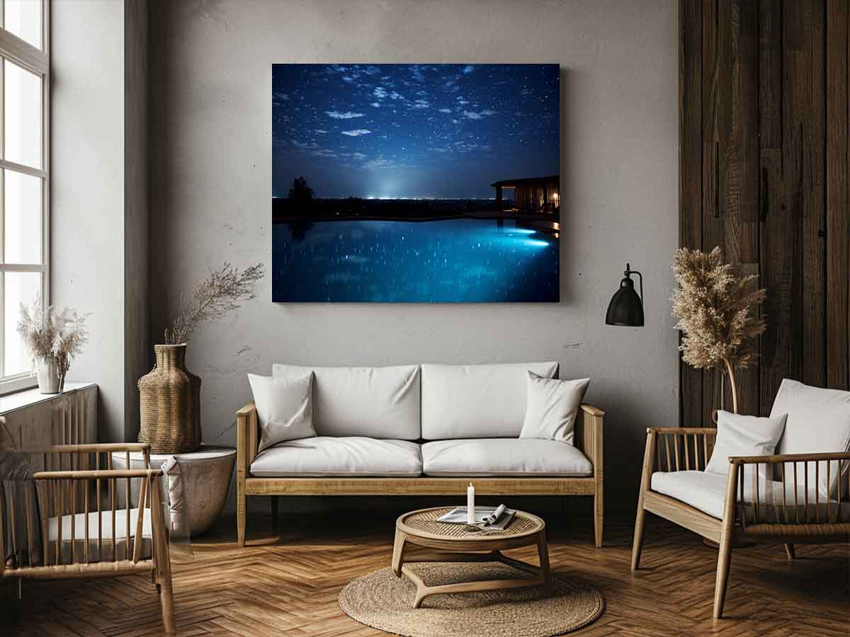 Dream House Galxy stars Artwork Canvas Art Print-2