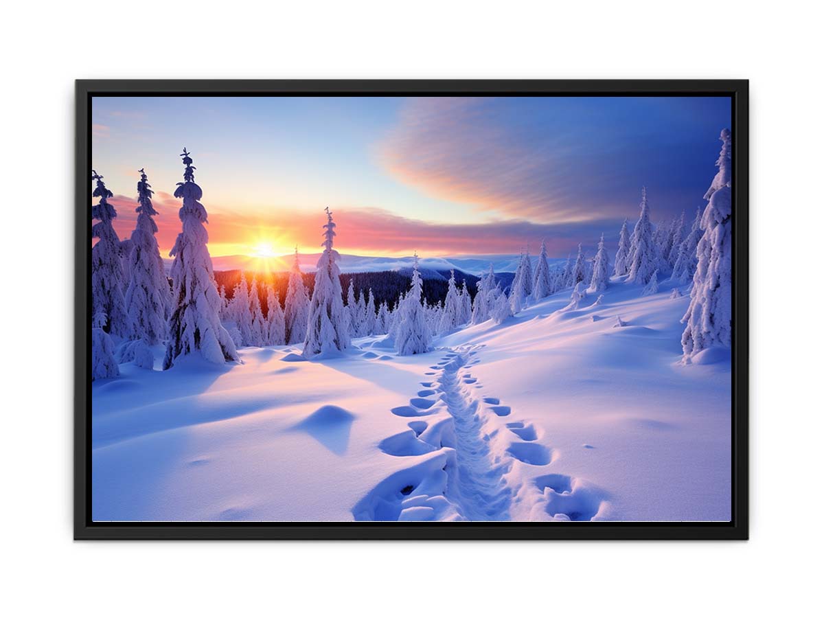 Sunrise in Switzerland Canvas Art Print-4