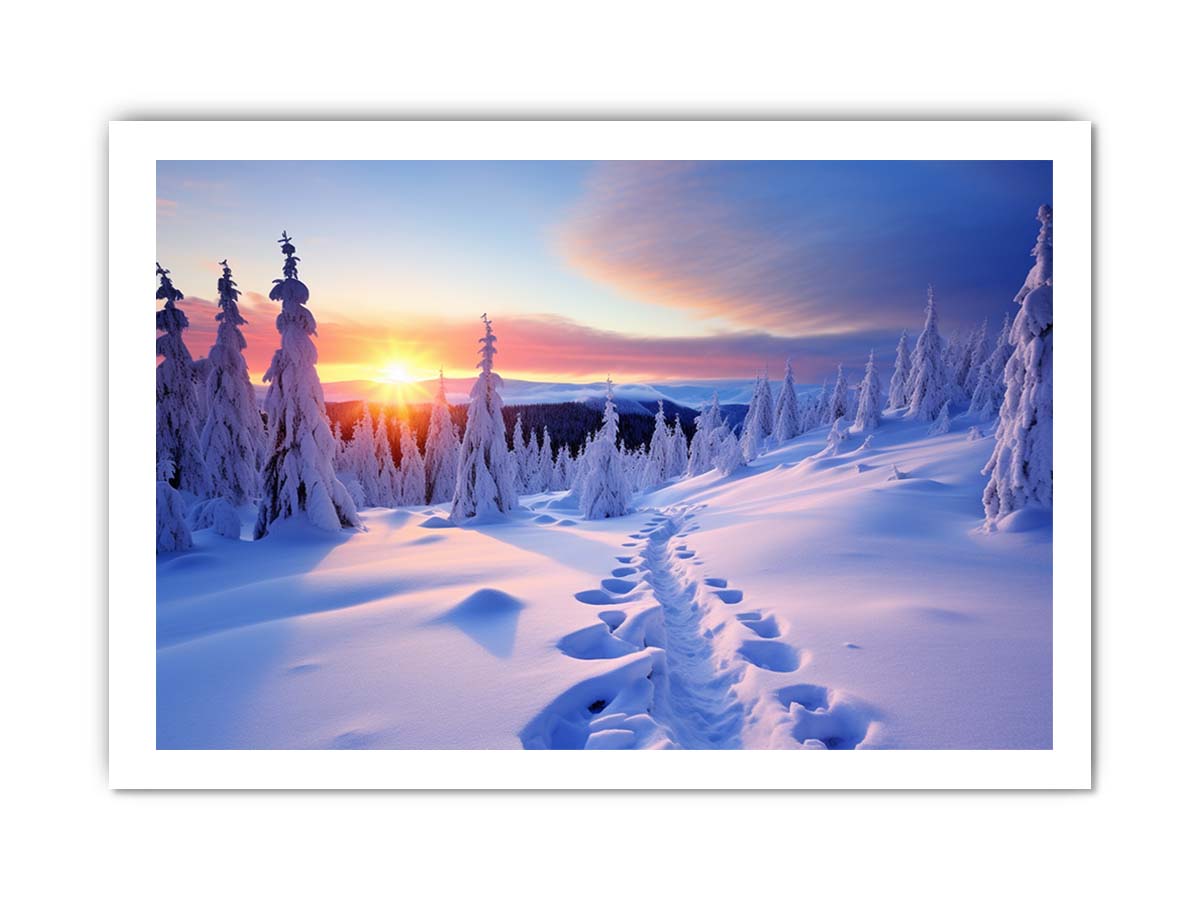 Sunrise in Switzerland Canvas Art Print-8