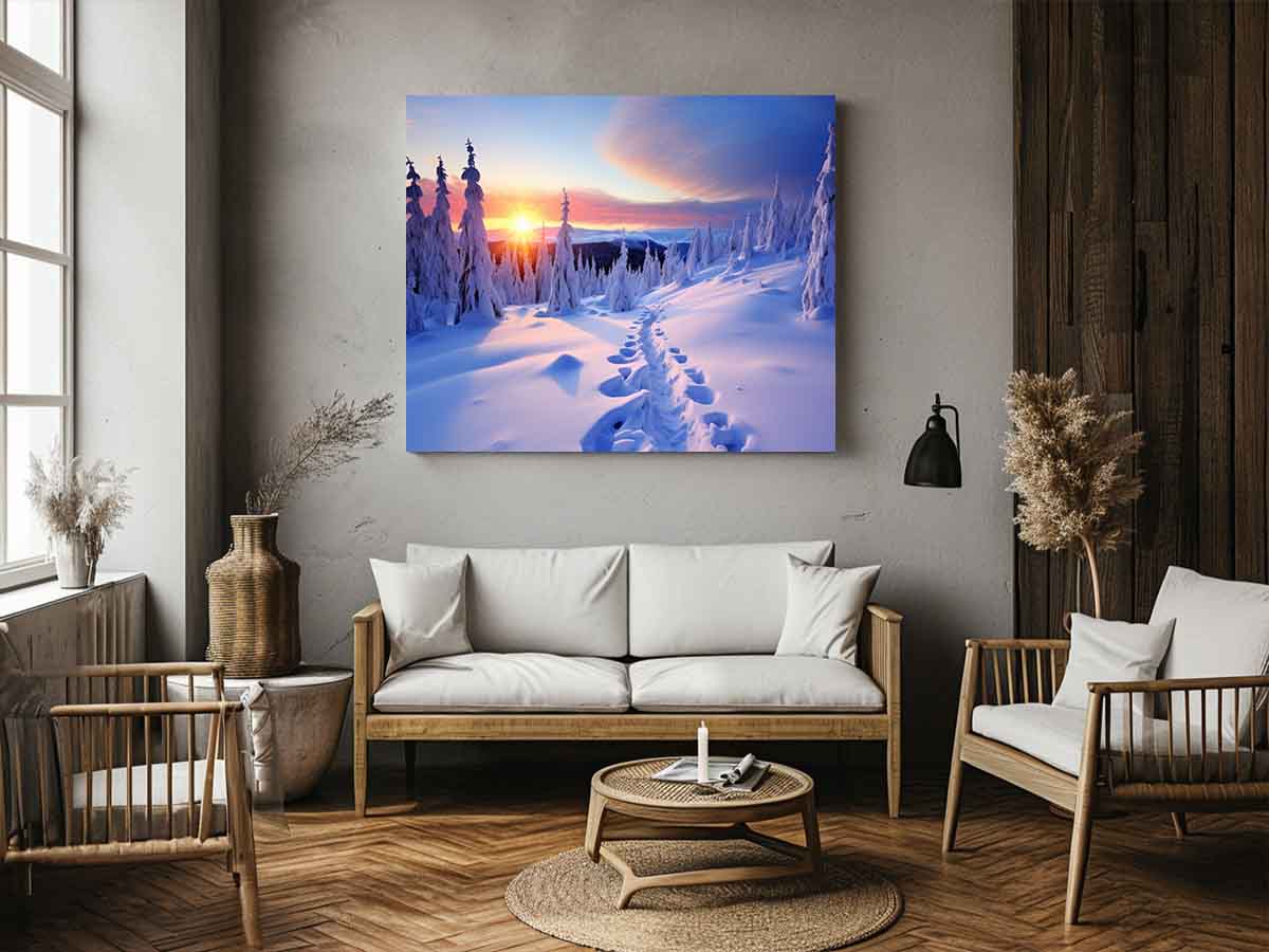 Sunrise in Switzerland Canvas Art Print-2
