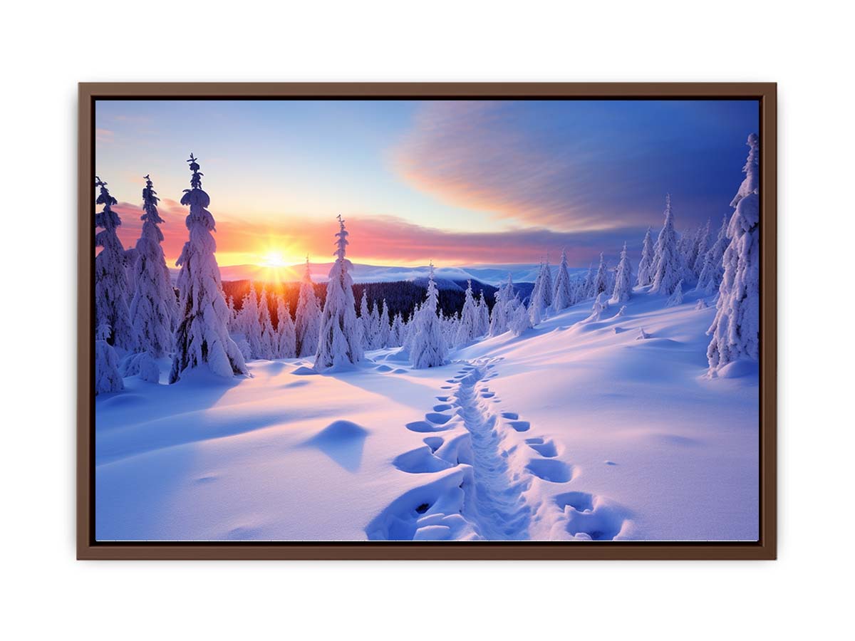 Sunrise in Switzerland Canvas Art Print-6