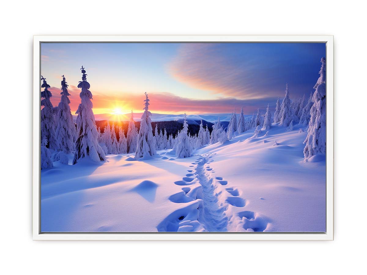 Sunrise in Switzerland Canvas Art Print-5