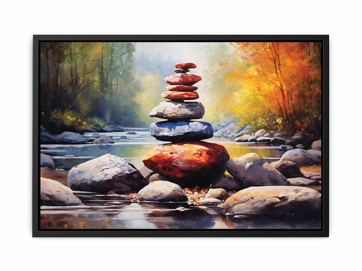 Stacking Stones Canvas Art Print-4