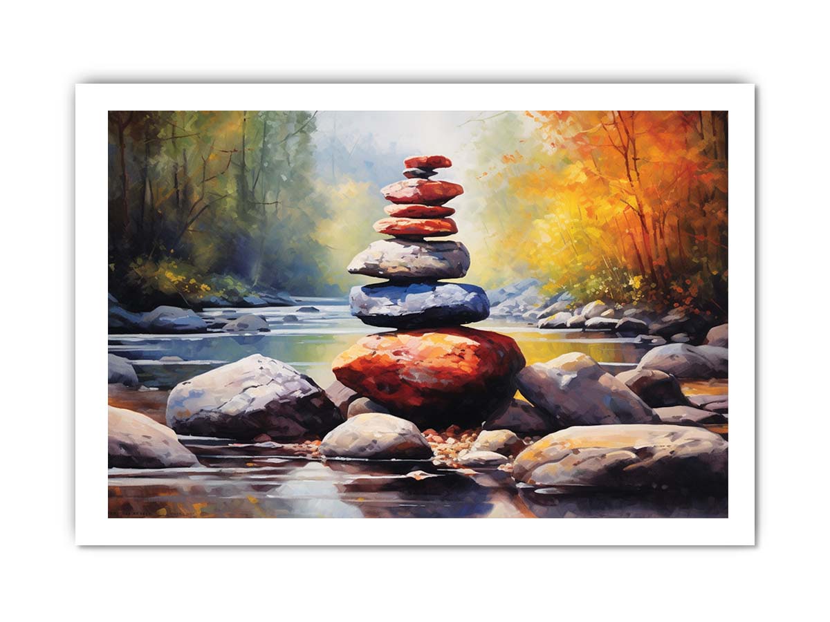 Stacking Stones Canvas Art Print-8