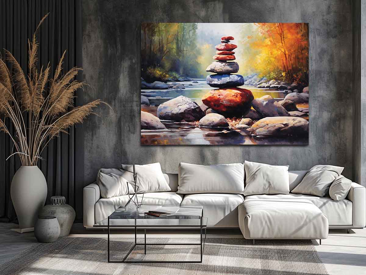 Stacking Stones Canvas Art Print-1