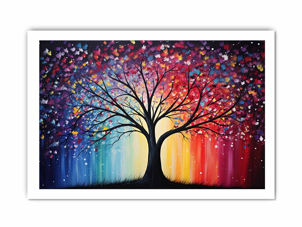 Sparkling Tree  Canvas Art  Print Painting-8