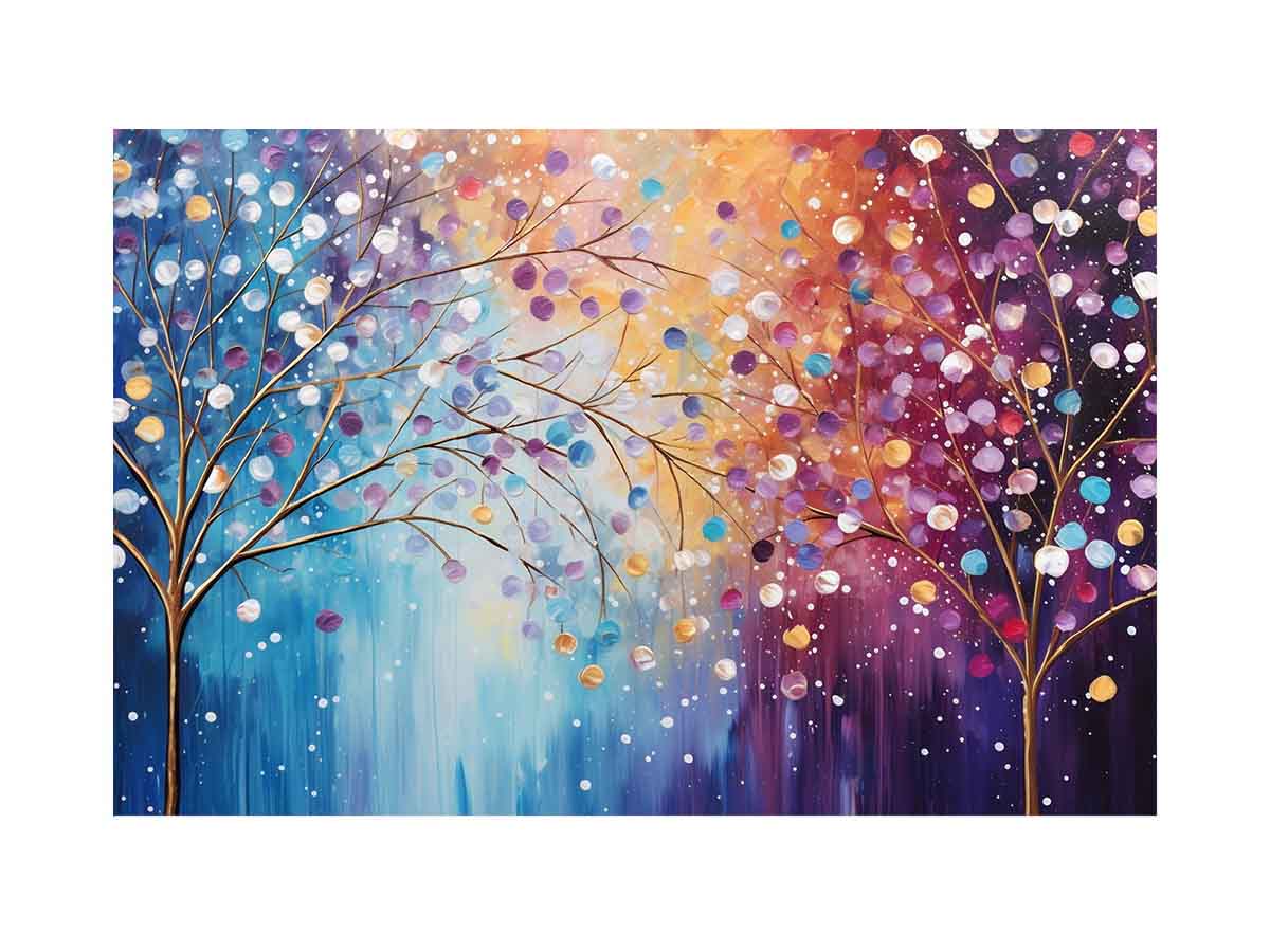 Sparkle Tree Art Canvas Art Print-0