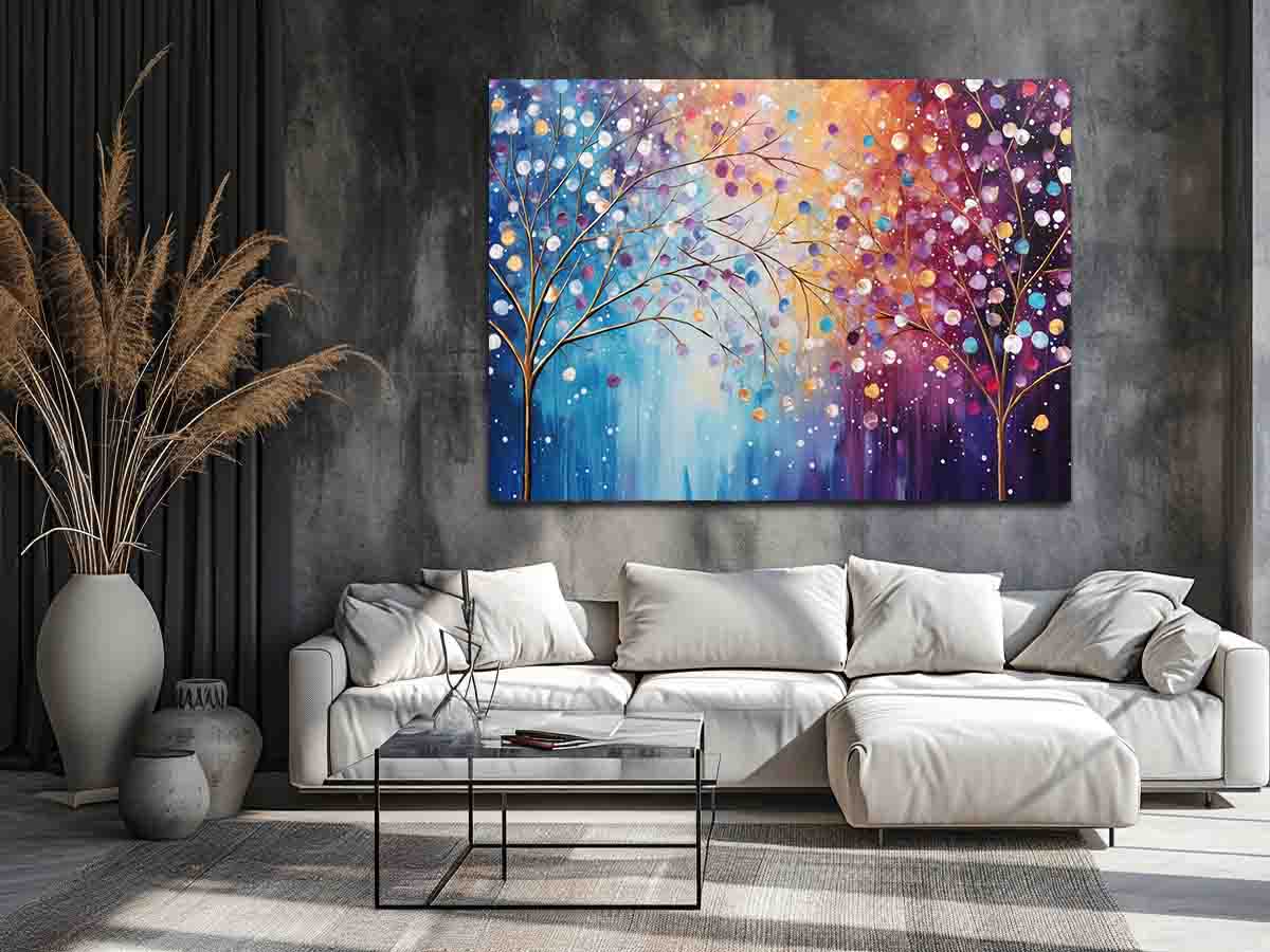 Sparkle Tree Art Canvas Art Print-1