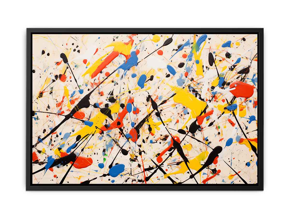 Jackson Pollock Inspired Drop painting  Canvas Art Print-4