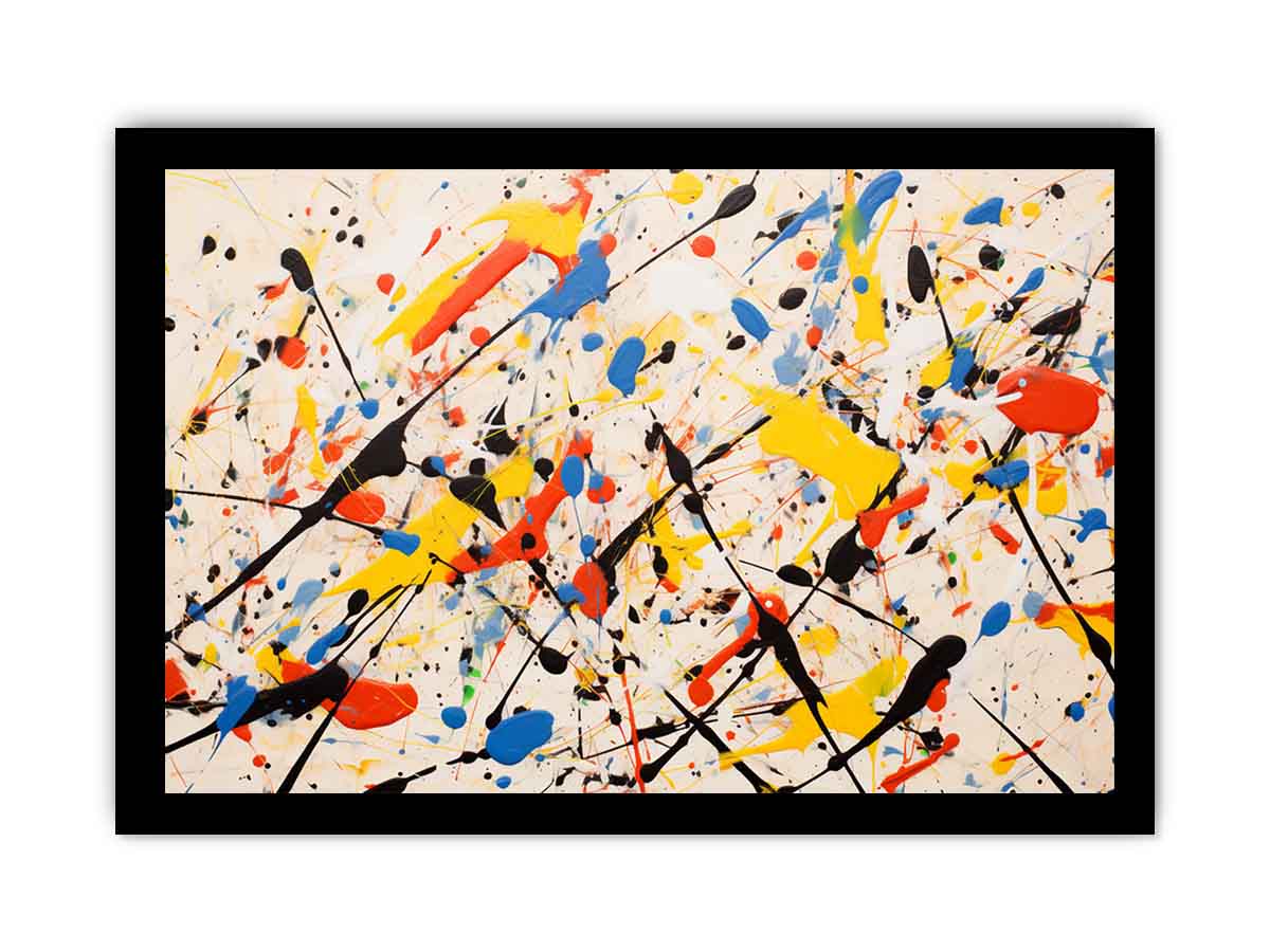 Jackson Pollock Inspired Drop painting  Canvas Art Print-7