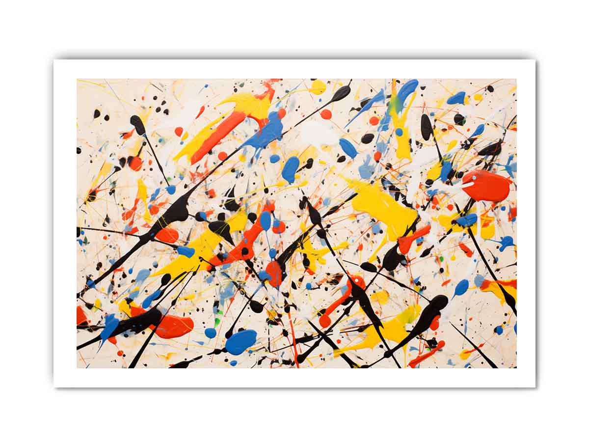Jackson Pollock Inspired Drop painting  Canvas Art Print-8